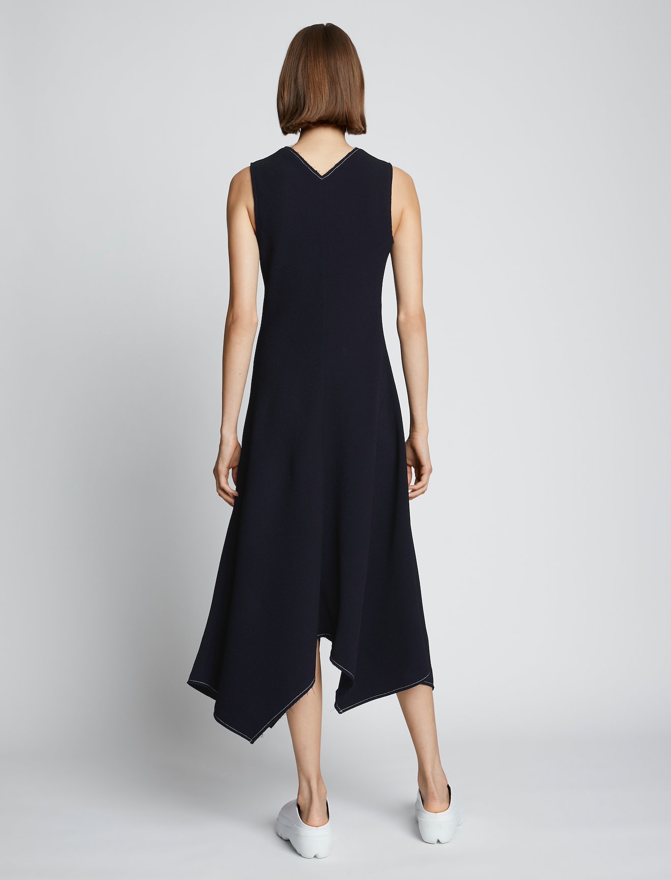 Ribbed Asymmetric Hem Dress #2
