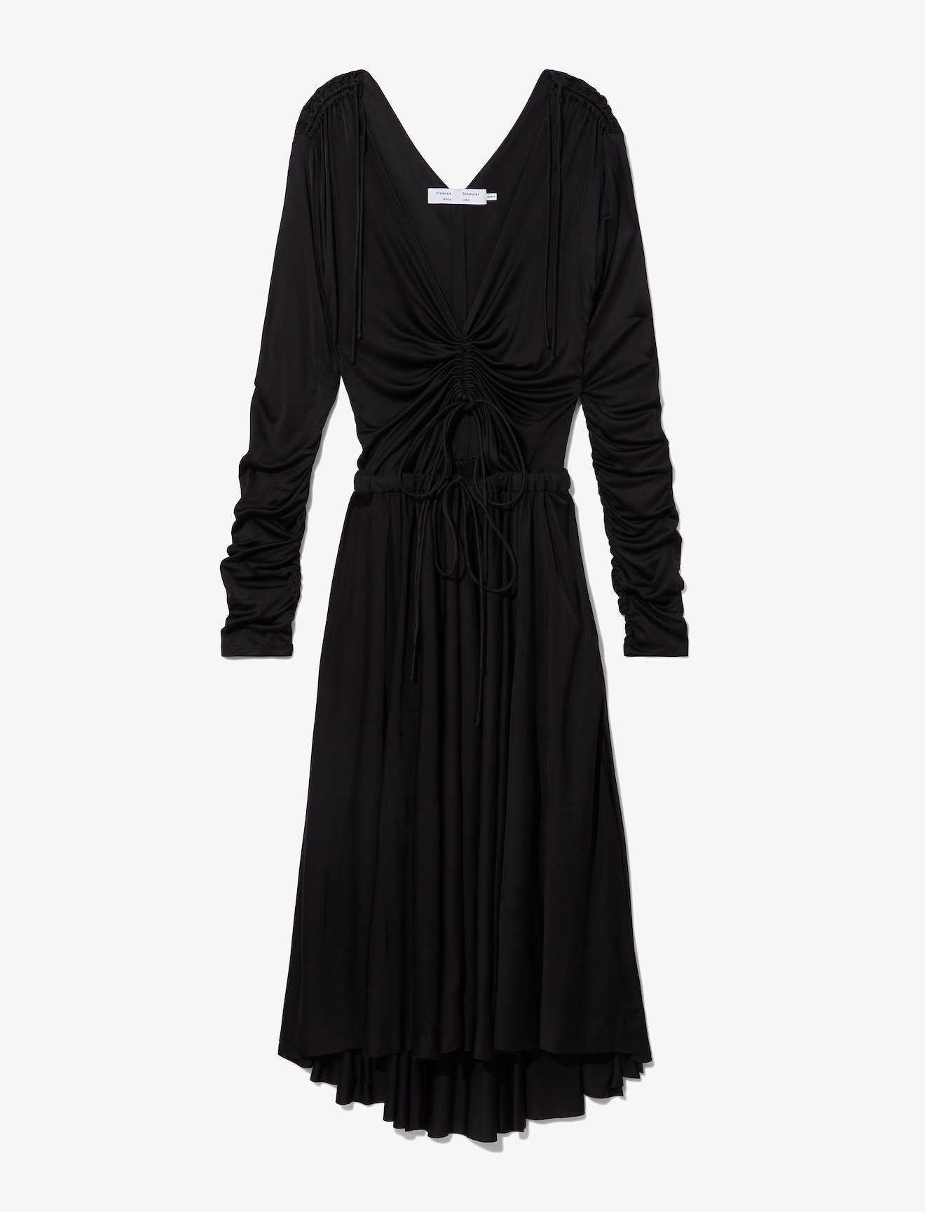 Ruched Jersey V-Neck Dress #4