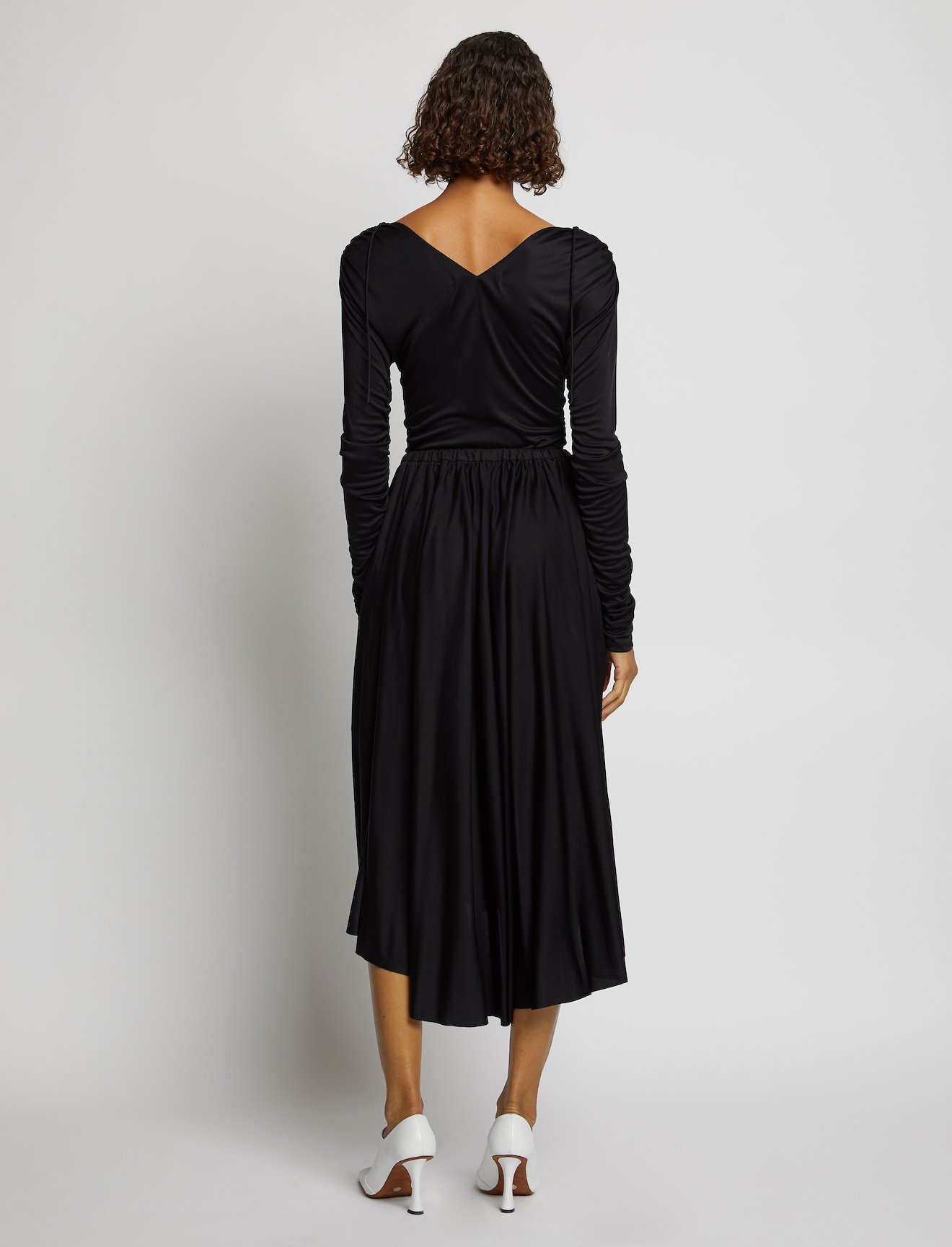 Ruched Jersey V-Neck Dress #2