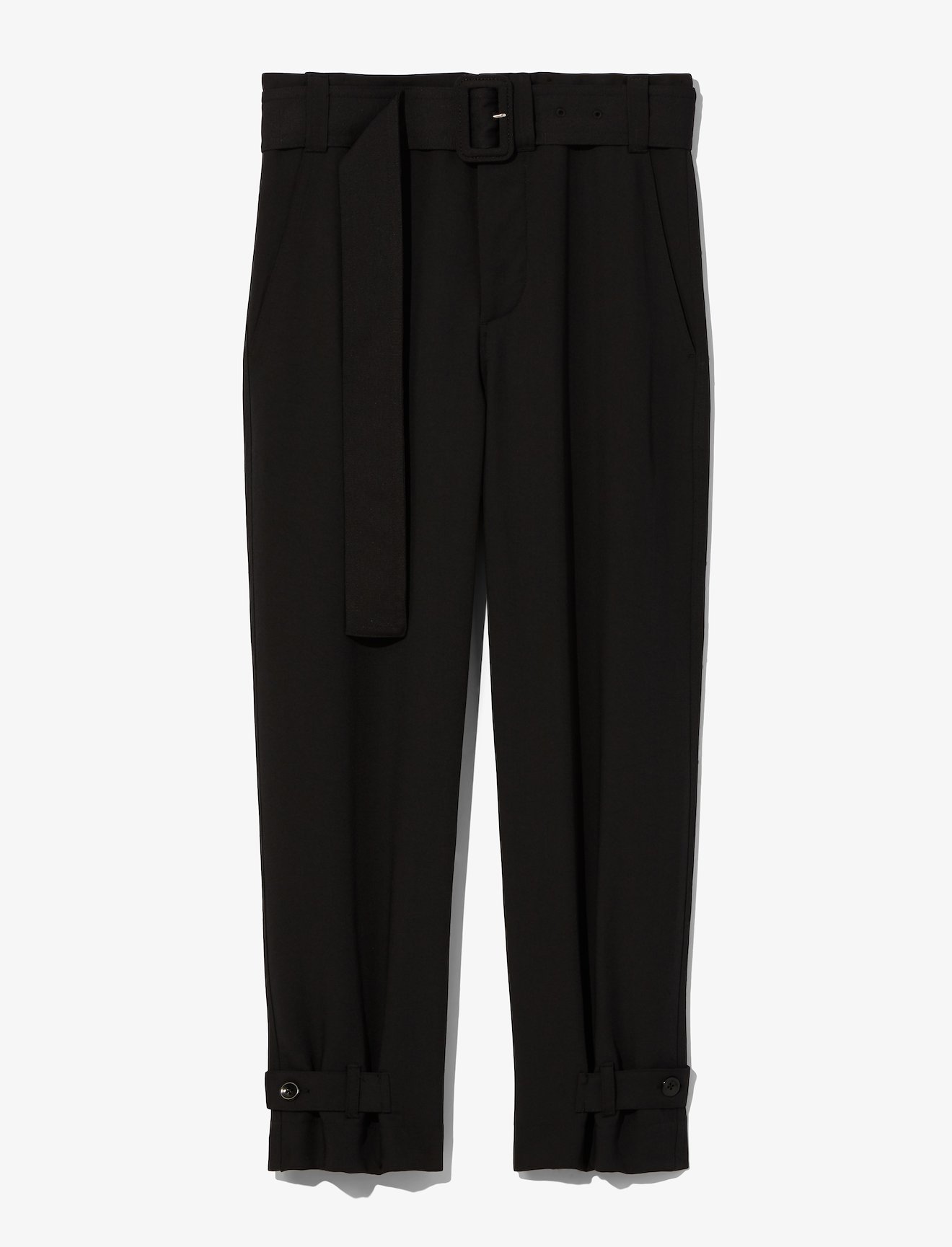 Rumple Pique Belted Pants #4