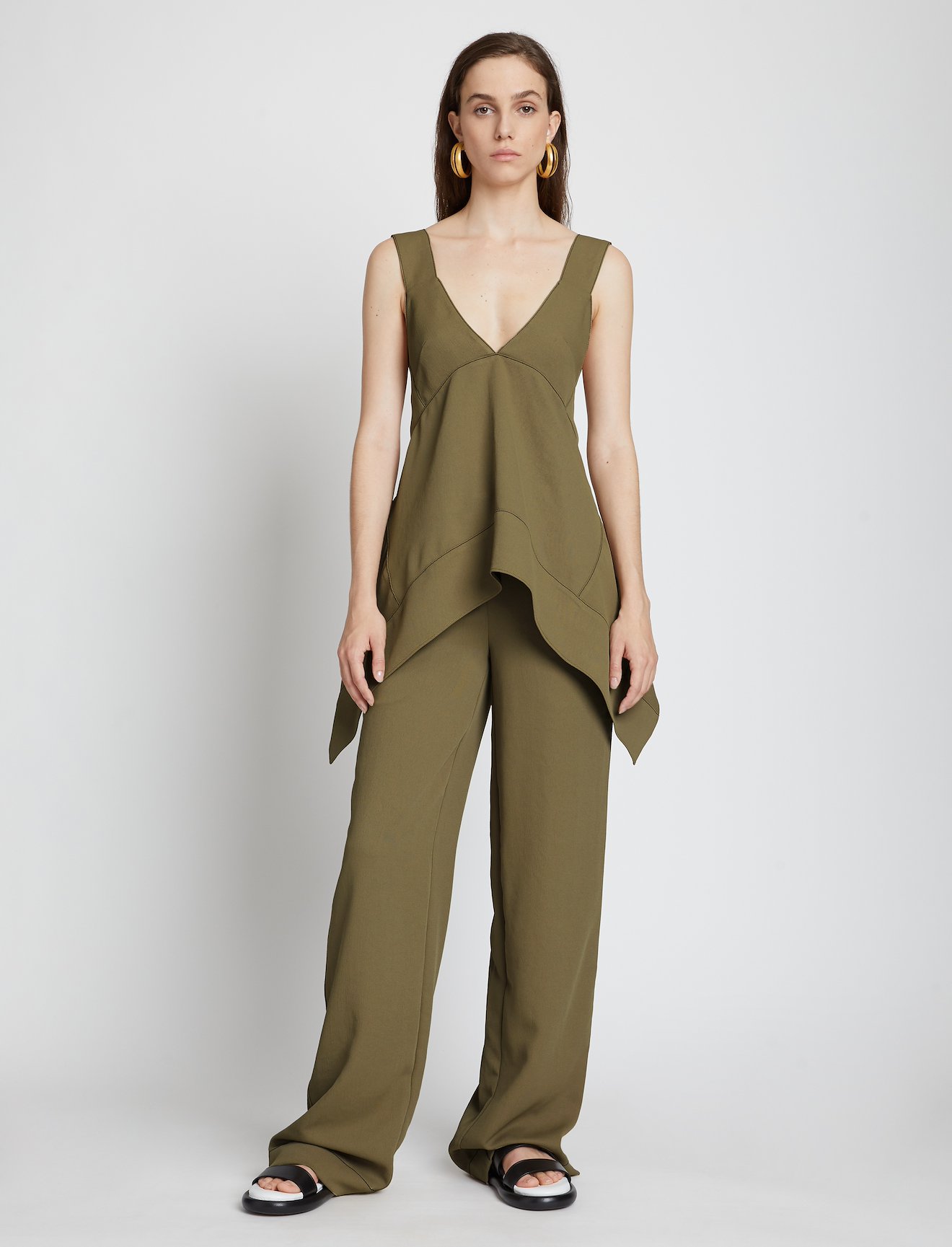 Rumpled Pique Cami #1