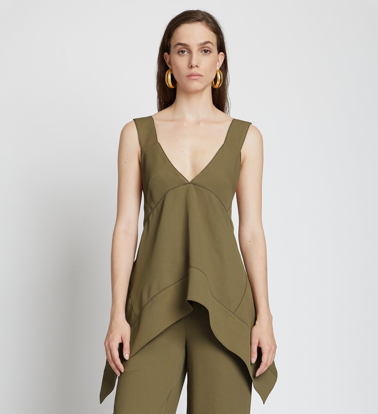 Rumpled Pique Cami