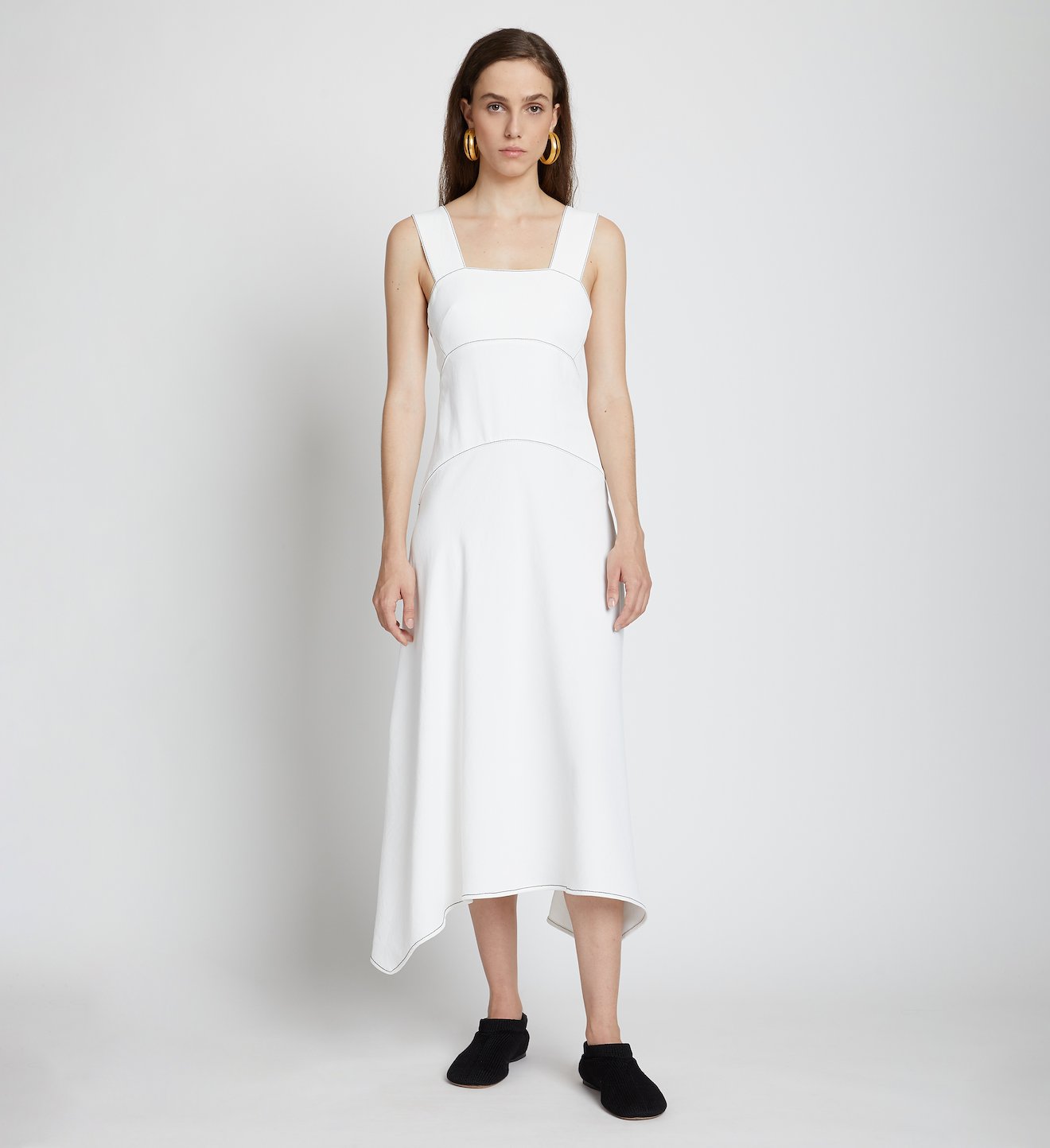 Rumpled Pique Dress