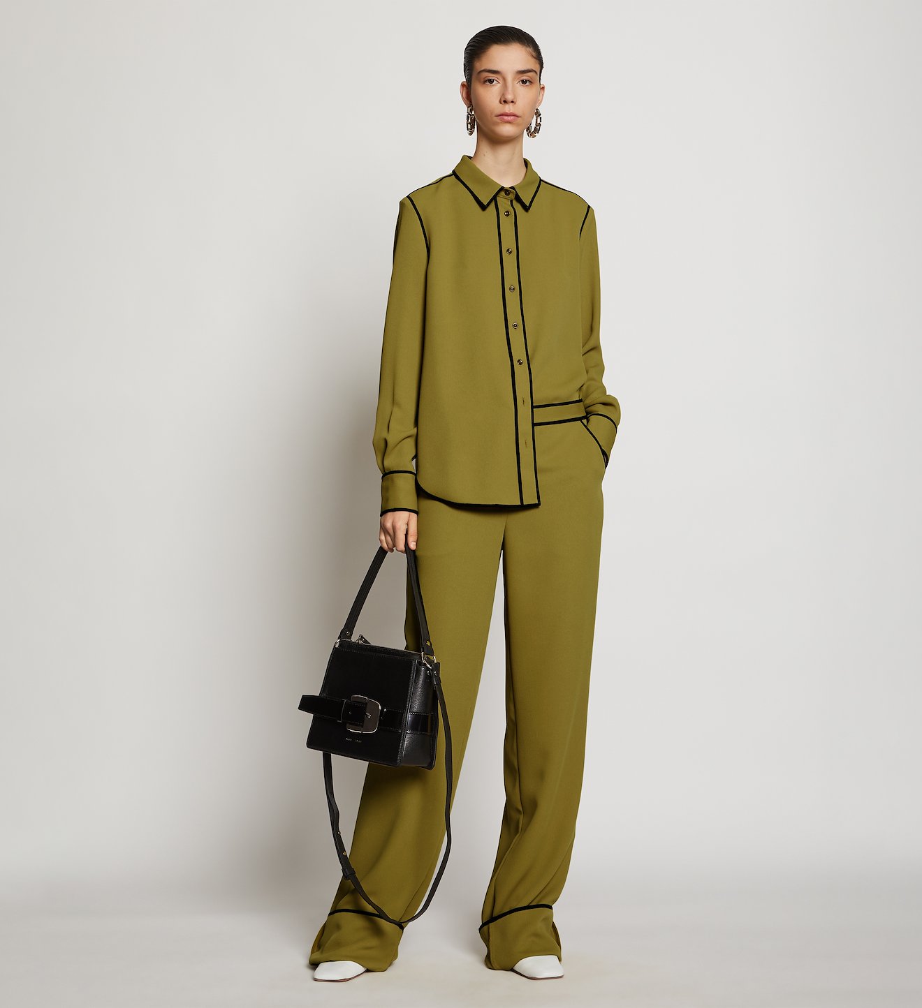 Rumpled Pique Pajama Pants