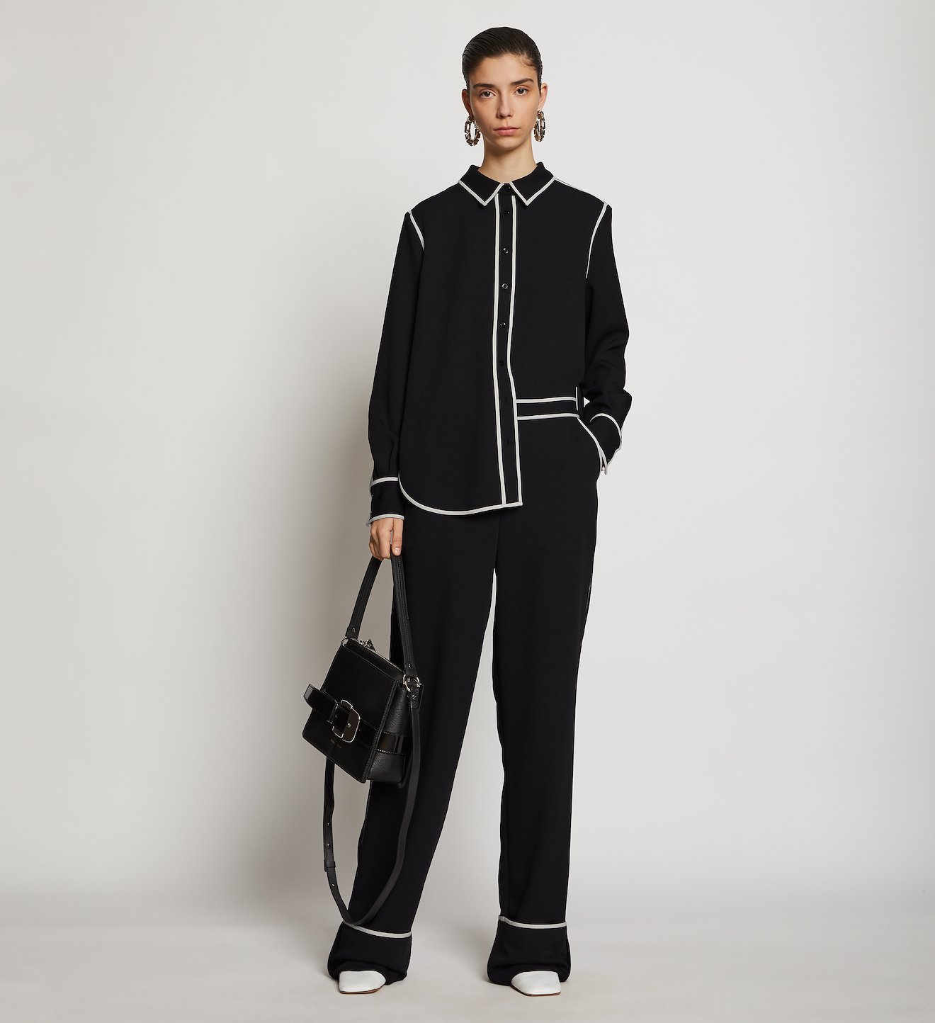 Rumpled Pique Pajama Pants
