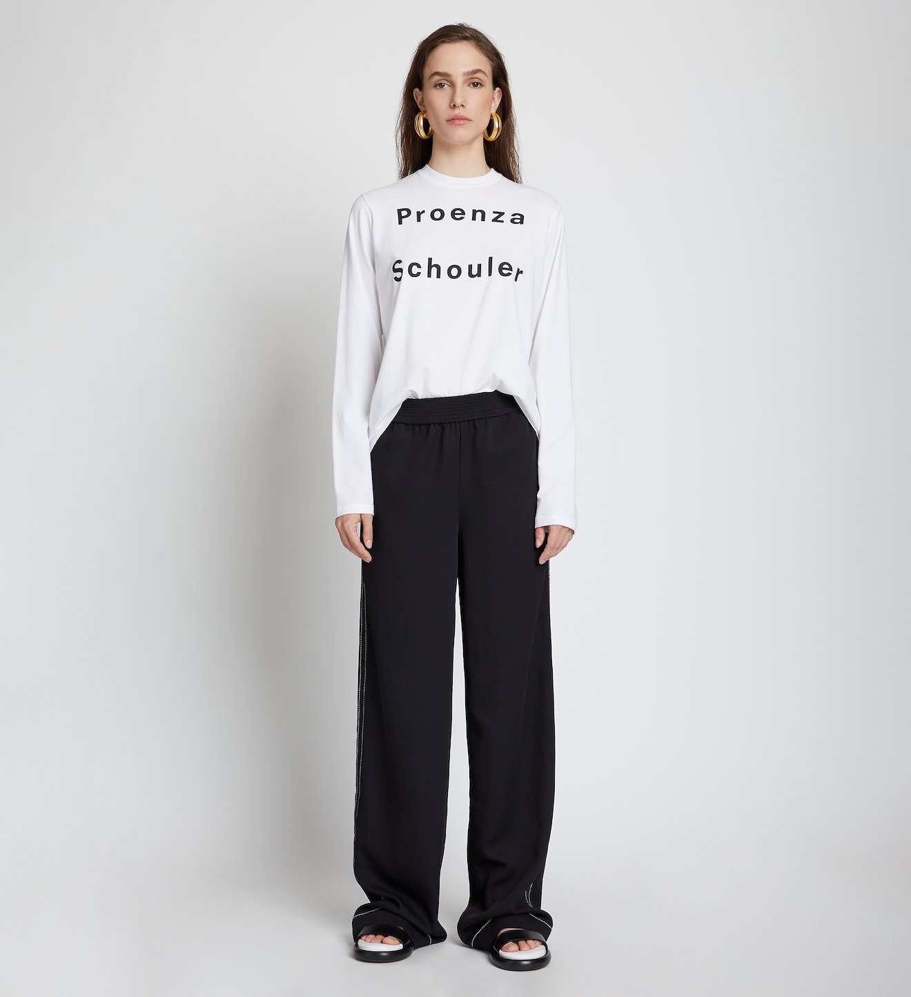 Rumpled Pique Pajama Pants