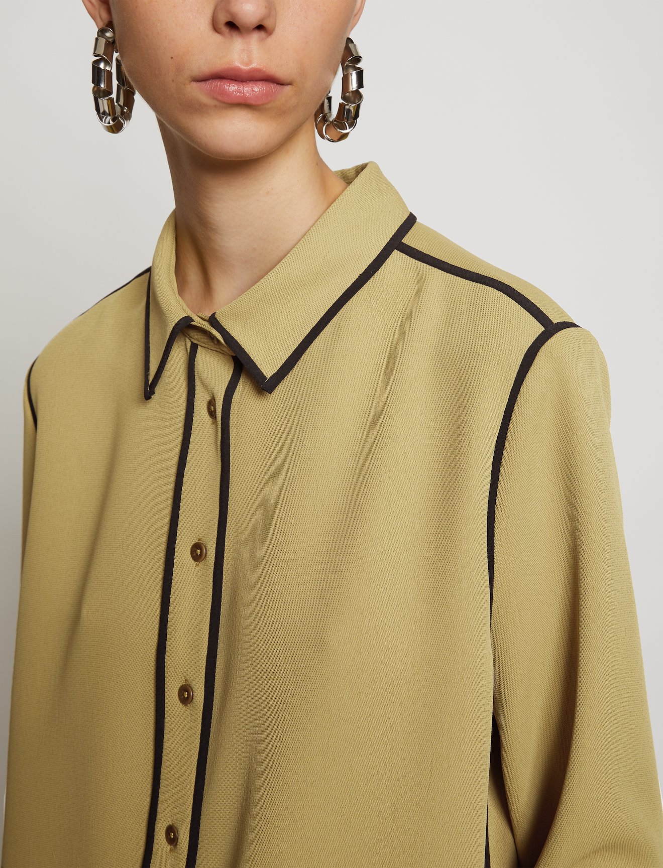 Rumpled Pique Pajama Top #4