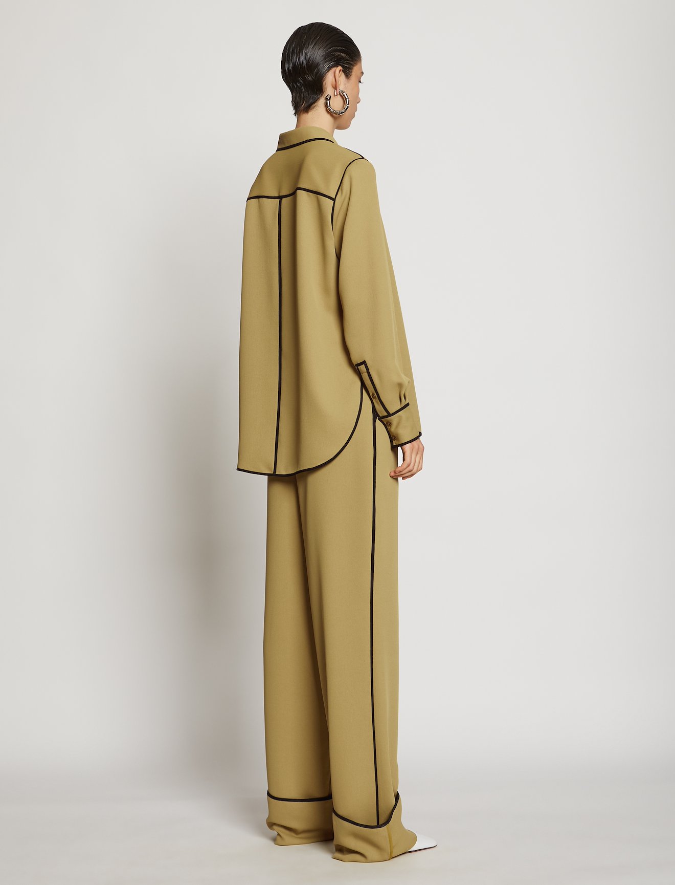 Rumpled Pique Pajama Top #3