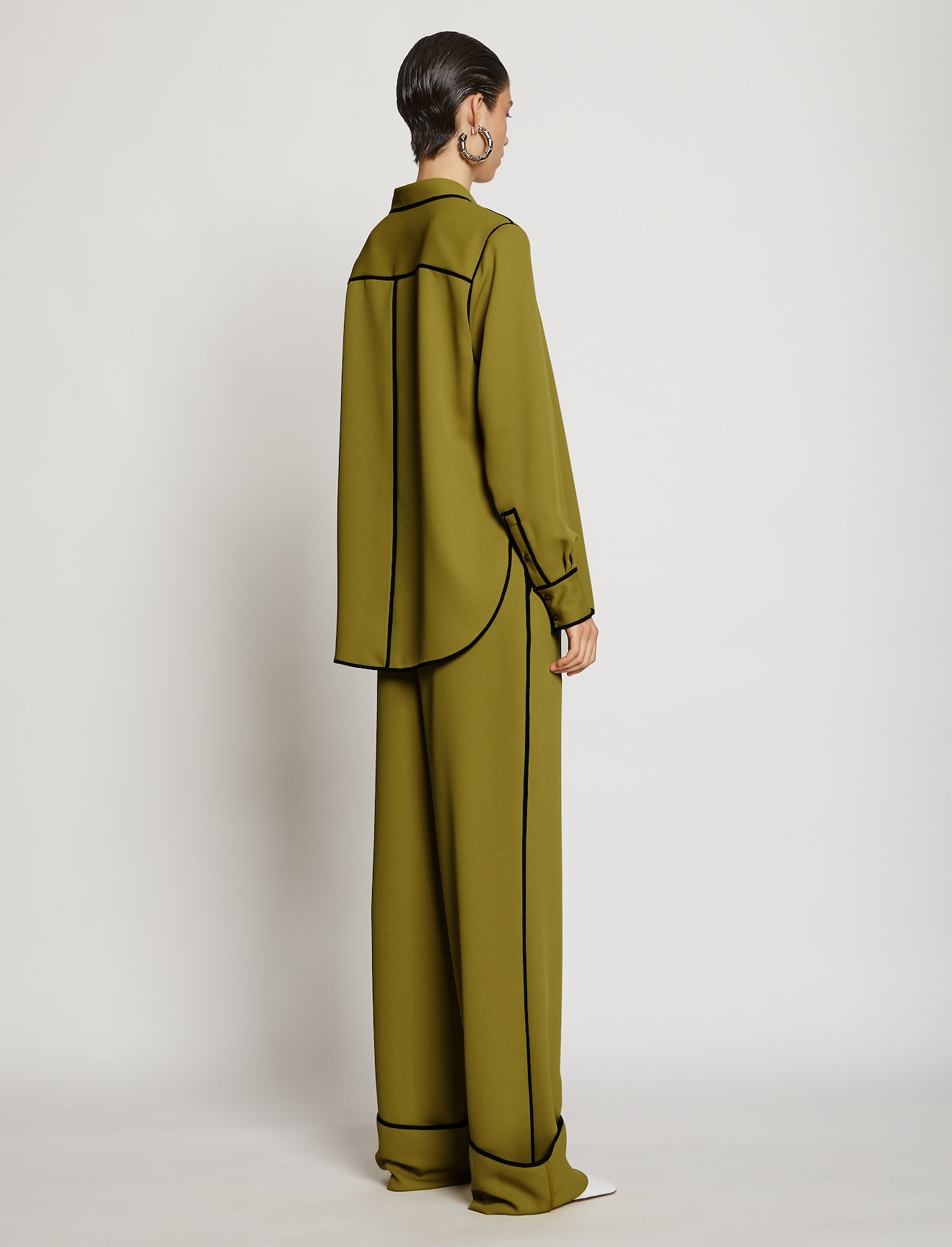 Rumpled Pique Pajama Top #3