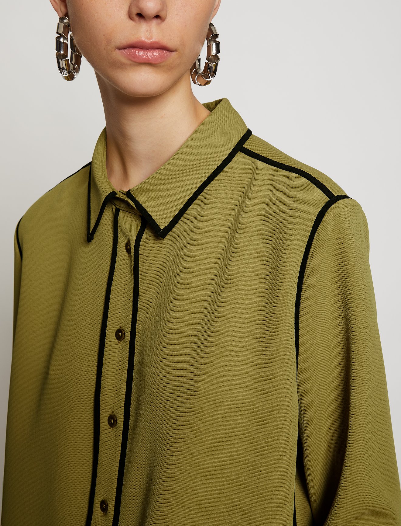 Rumpled Pique Pajama Top #4