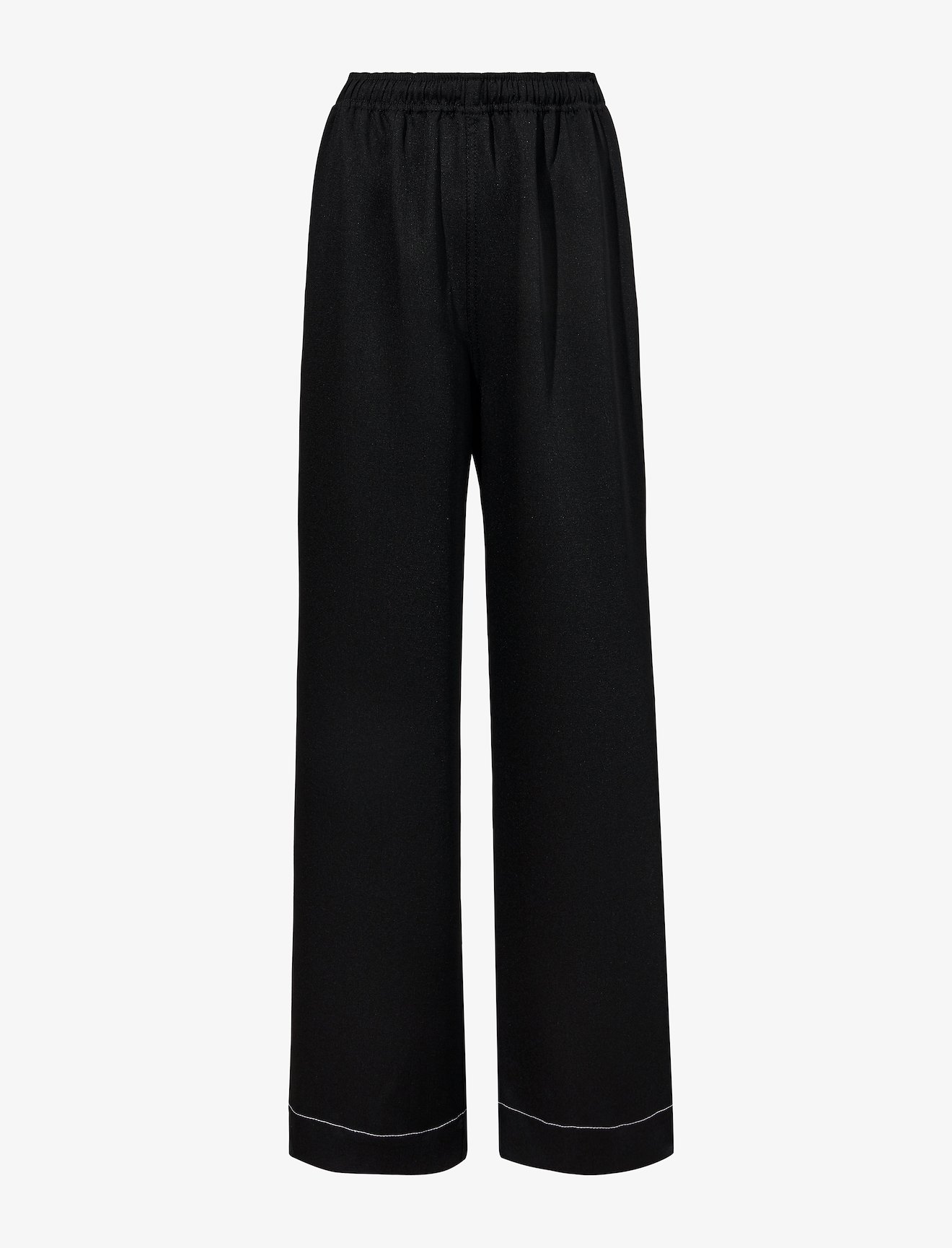 Rumpled Pique Wide Leg Pants #4