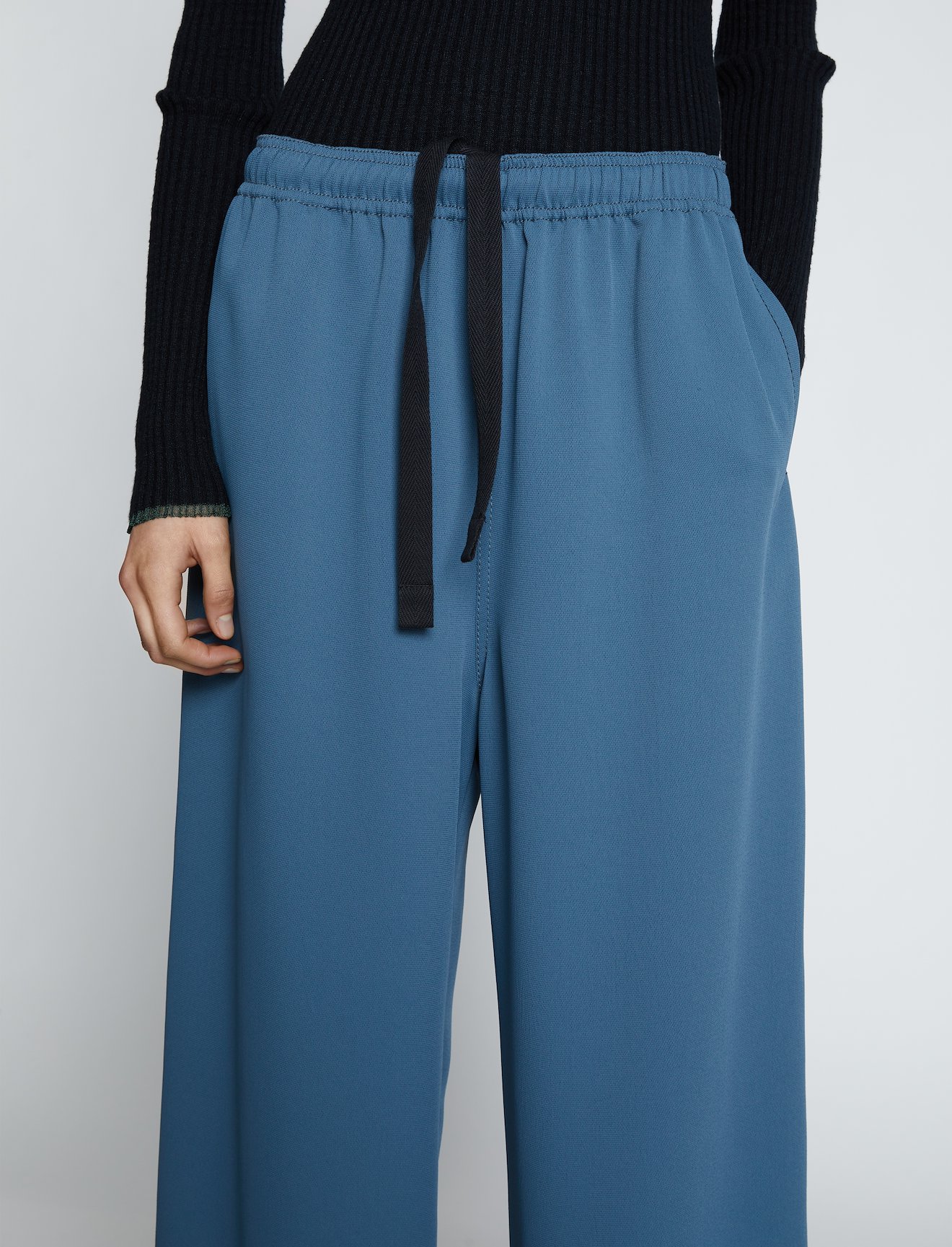 Rumpled Pique Wide Leg Pants #3