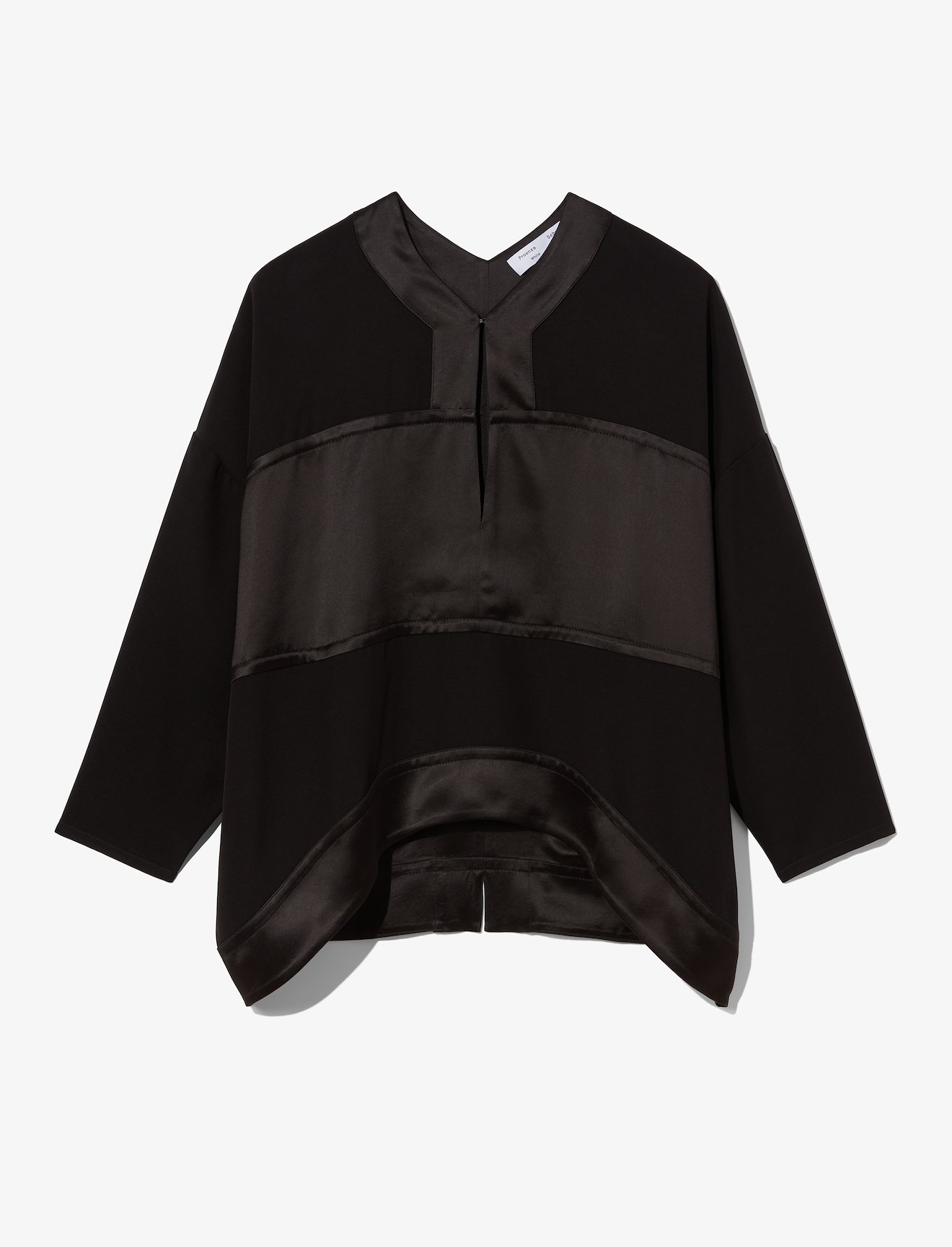 Satin Cropped V-Neck Top #5
