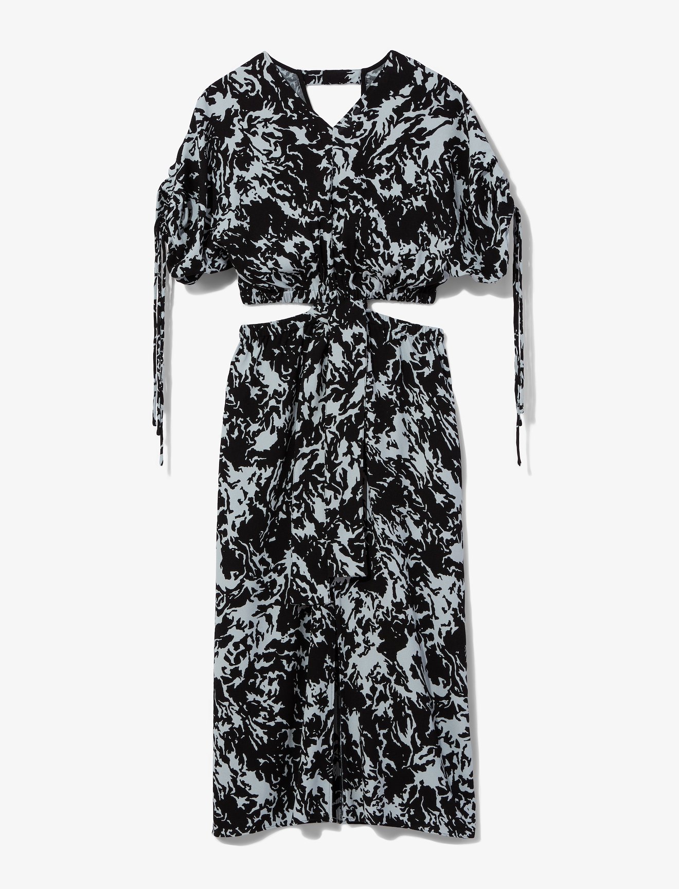 Shadow Print Cut Out Dress #4