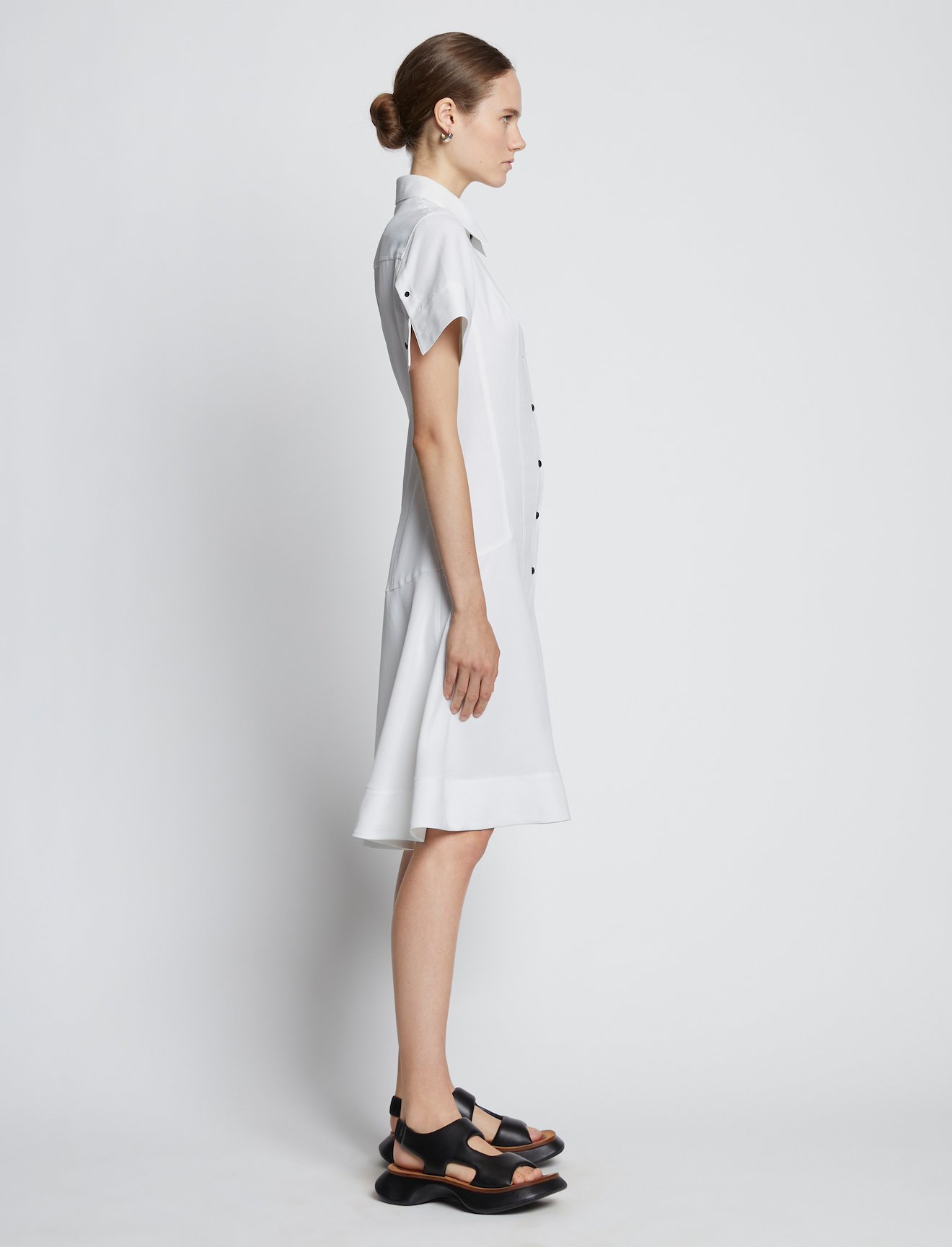 Short Sleeve Shirt Dress #1