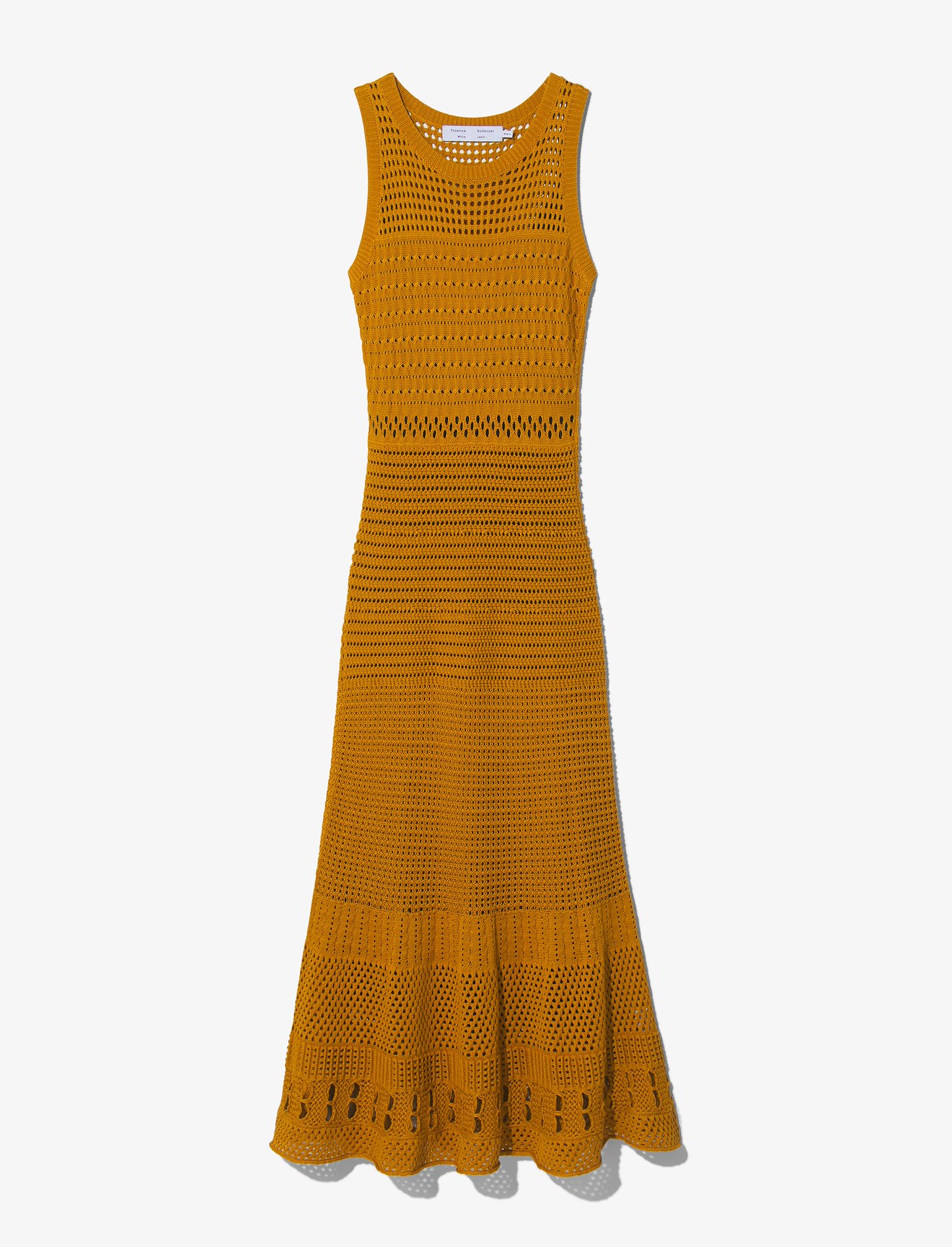 Silk Cotton Pointelle Sleeveless Dress #4