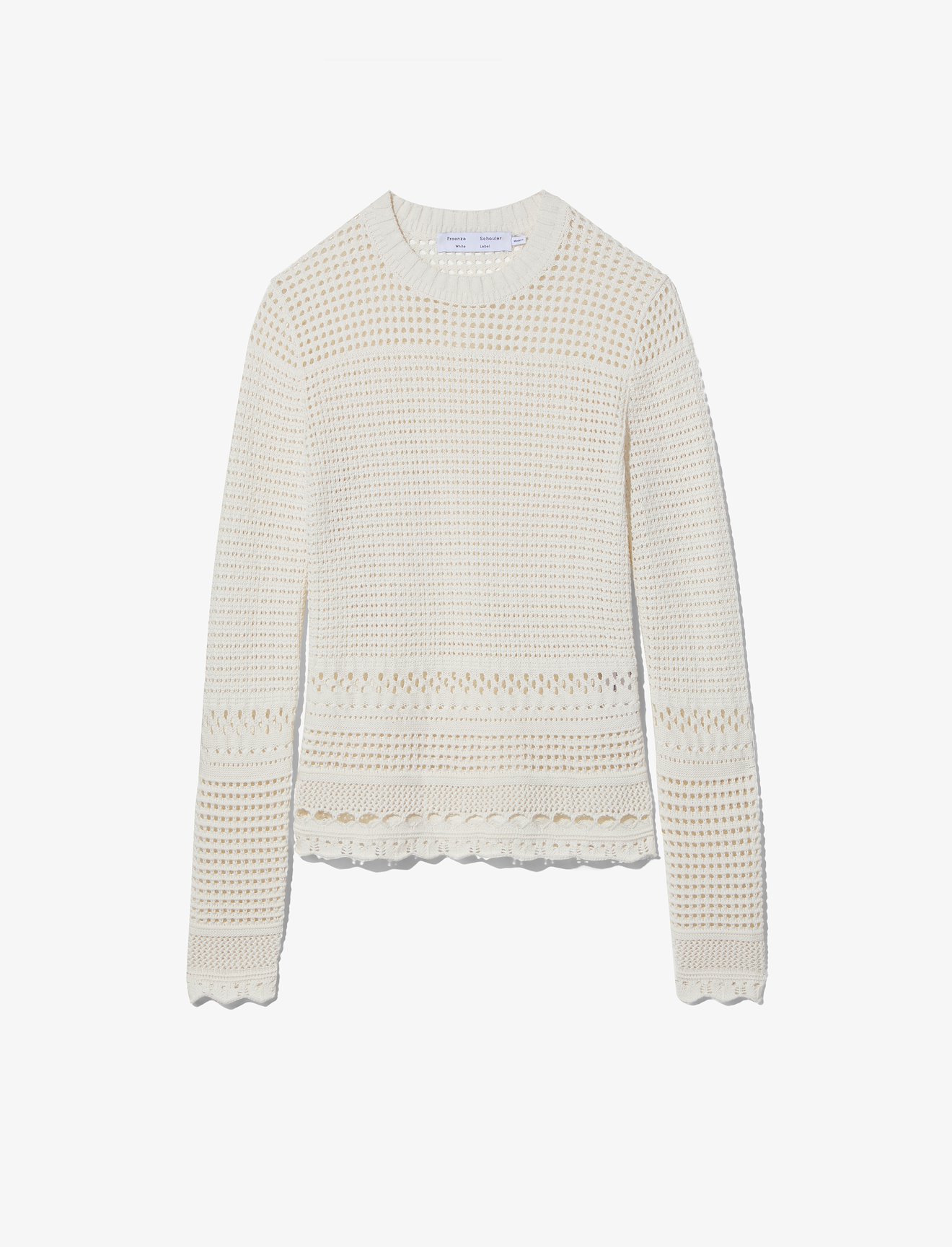 Silk Cotton Pointelle Top #5