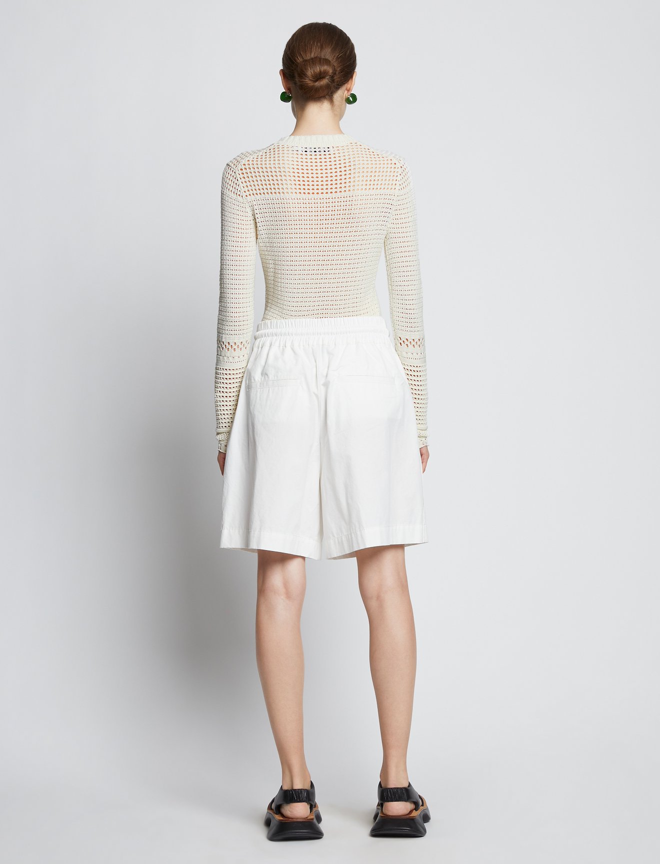 Silk Cotton Pointelle Top #3