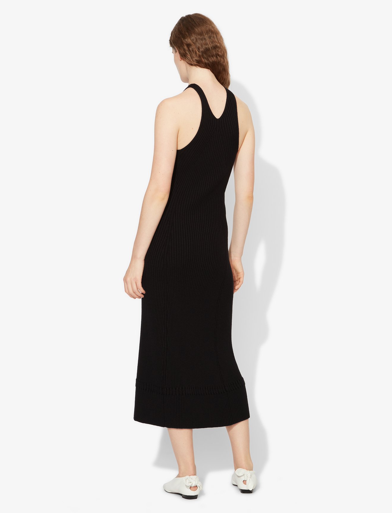 Sleeveless Rib Knit Long Dress #2