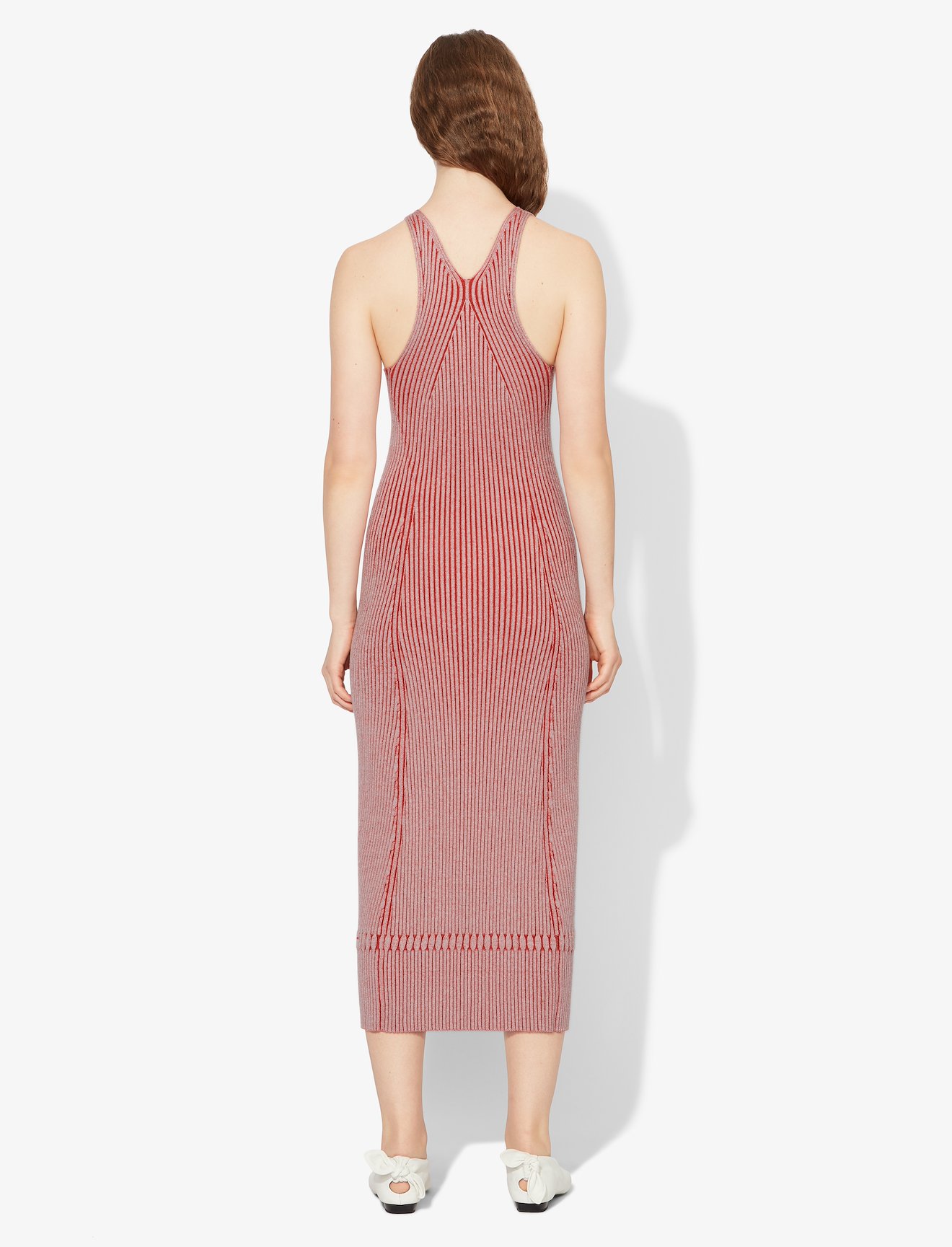 Sleeveless Rib Knit Long Dress #2