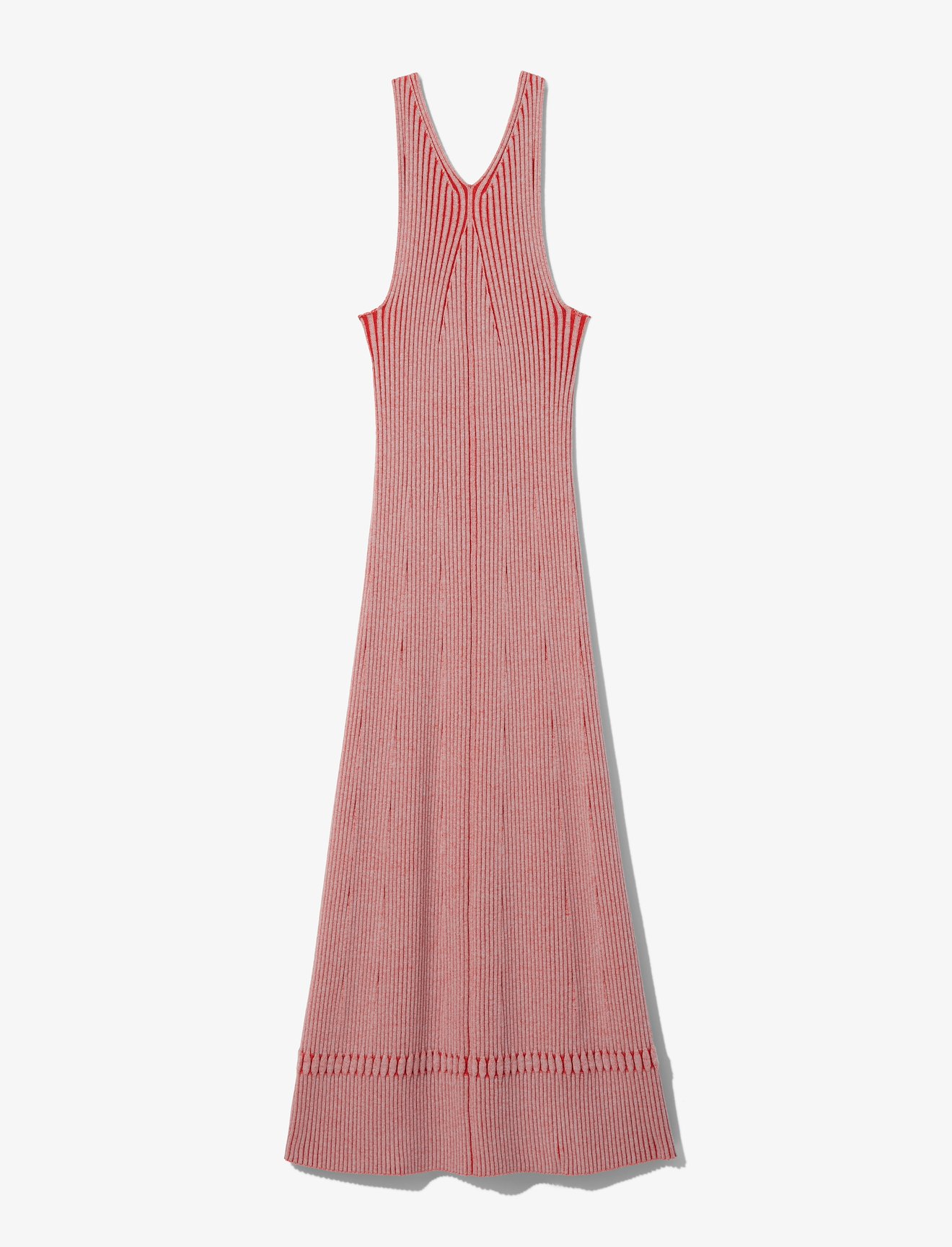 Sleeveless Rib Knit Long Dress #4
