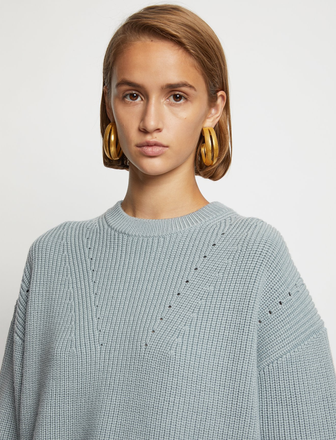 Slit Back Merino Knit Sweater #4