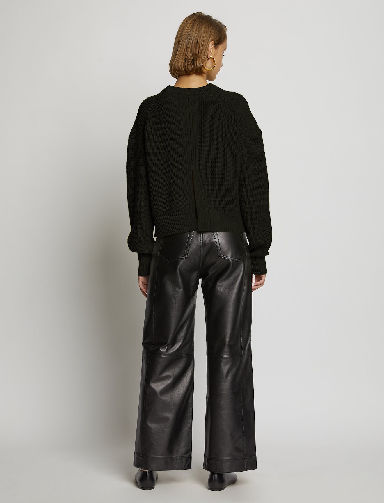 Slit Back Merino Knit Sweater #3