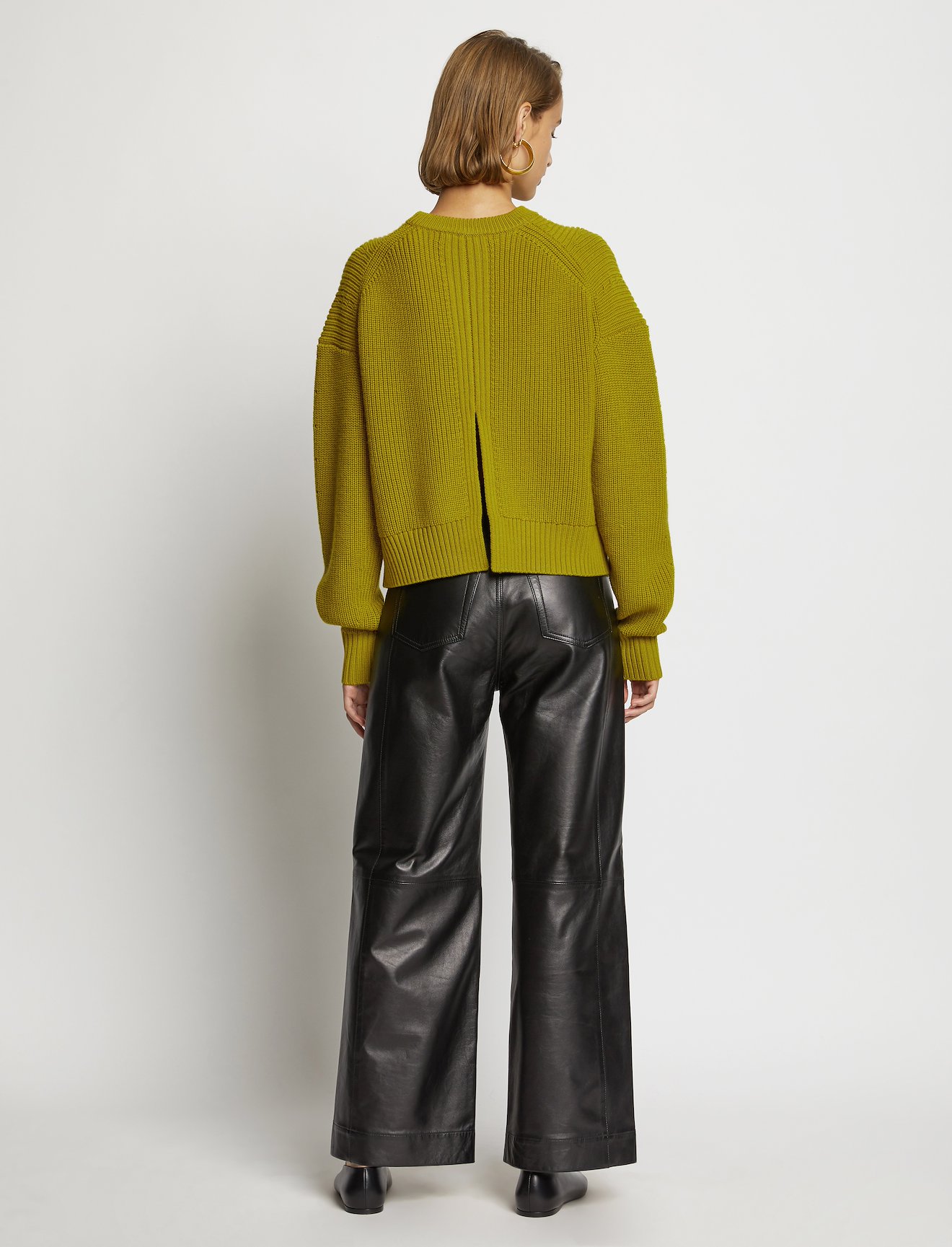 Slit Back Merino Knit Sweater #3