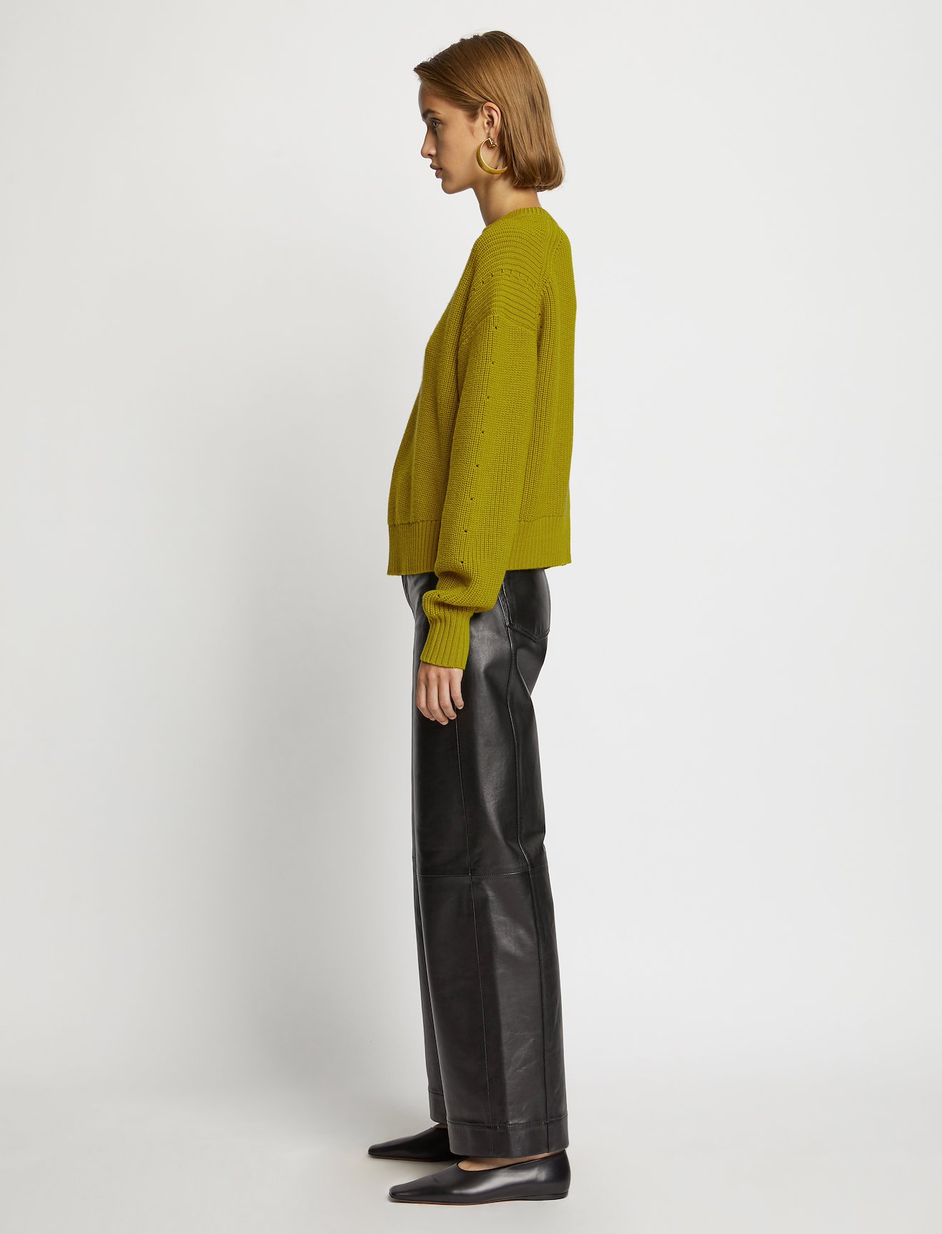 Slit Back Merino Knit Sweater #2