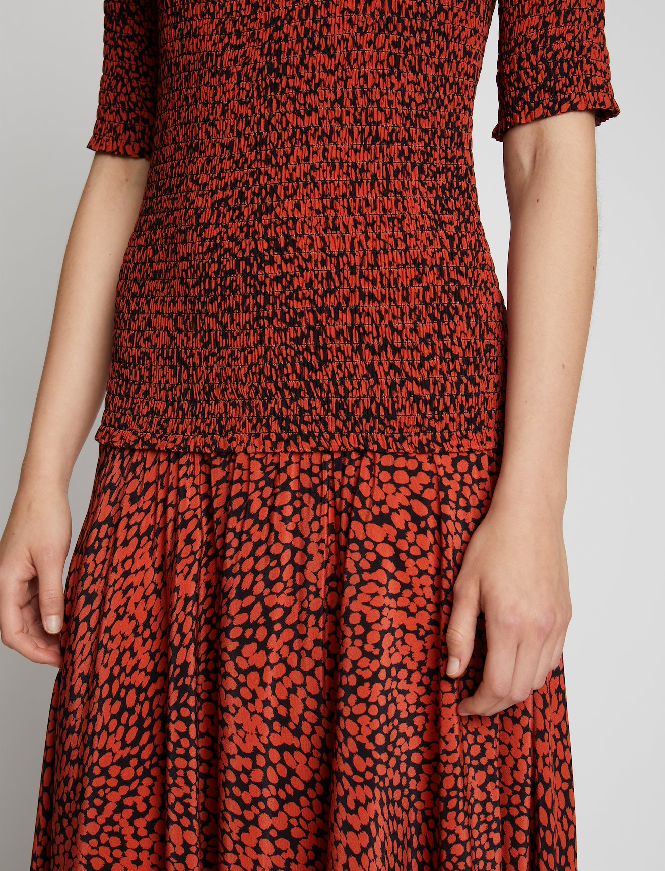 Smocked Dot Dress #3