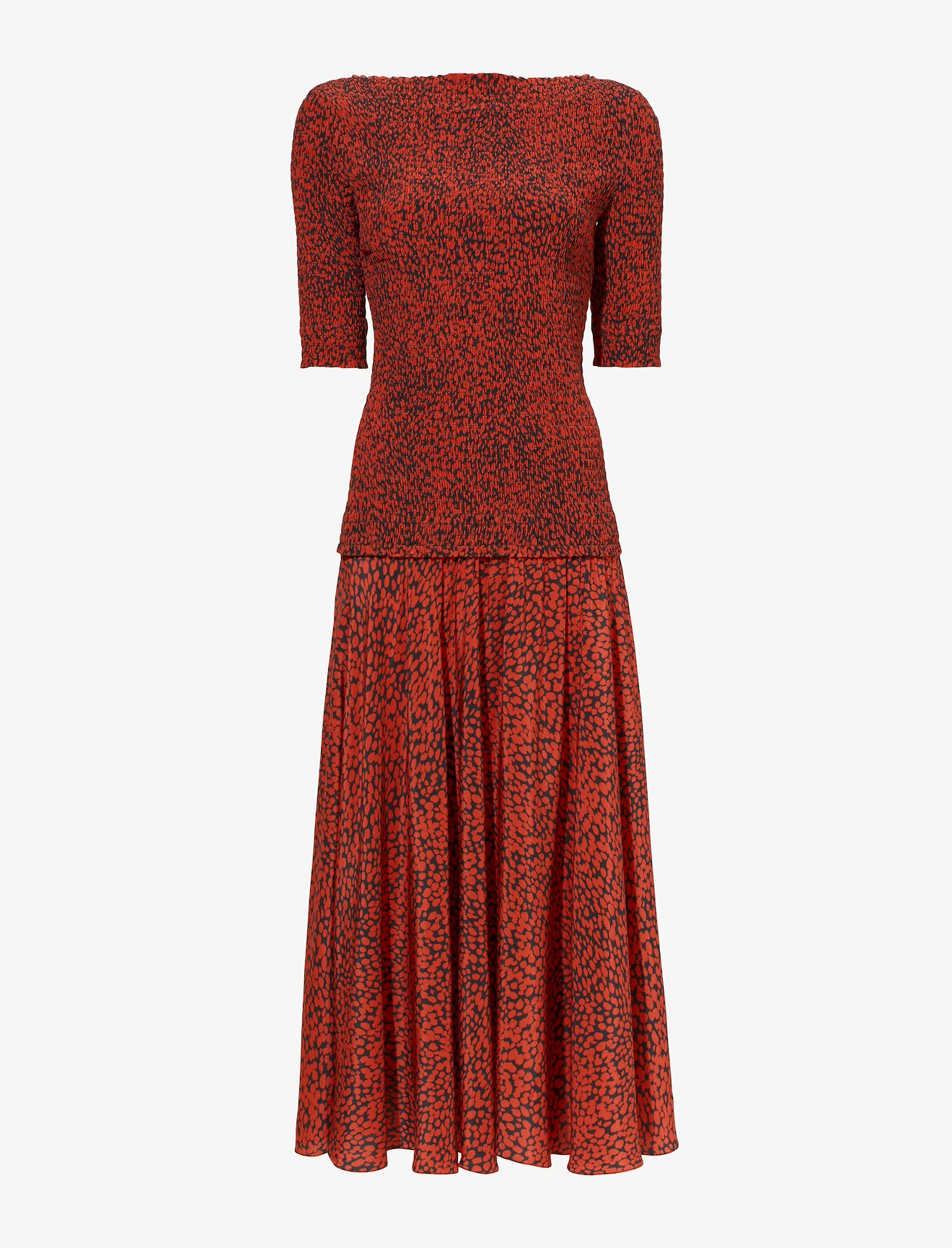 Smocked Dot Dress #4