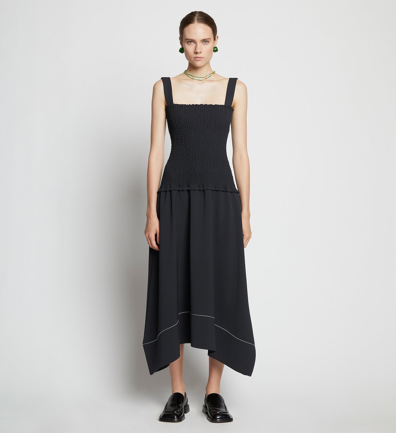 Smocked Midi Dress