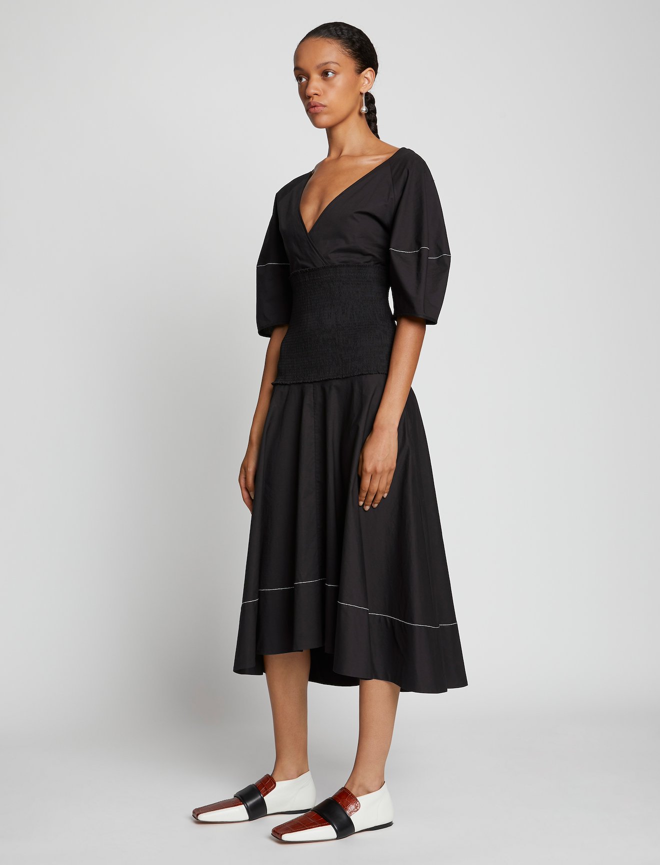 Smocked Poplin Dress #1