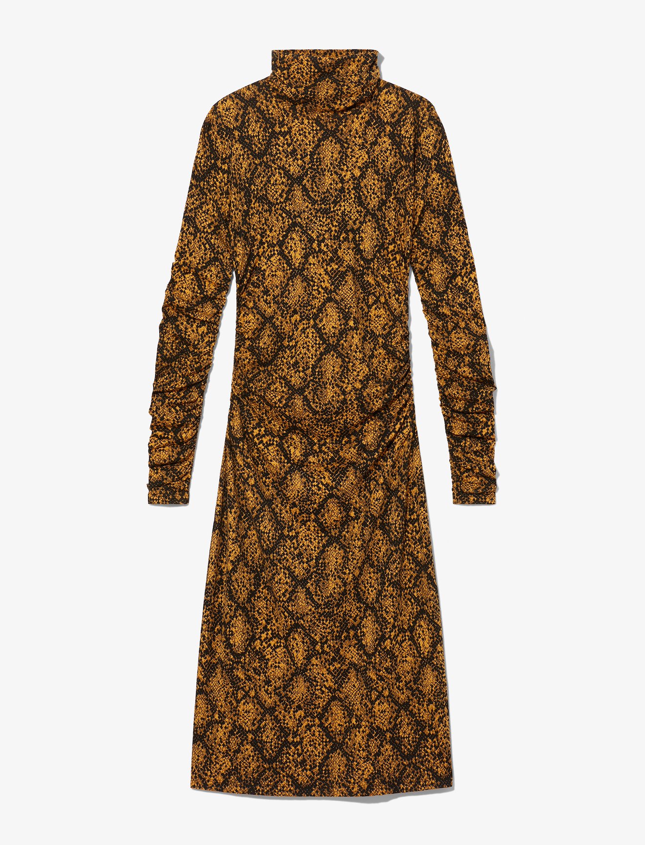 Snake Print Turtleneck Dress #4