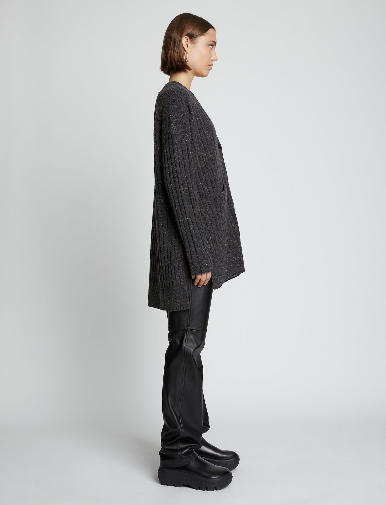 Speckled Wool Oversized Cardigan #2