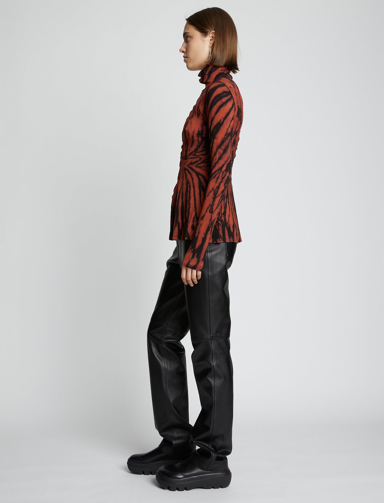 Spiral Tie Dye Turtleneck Top #2