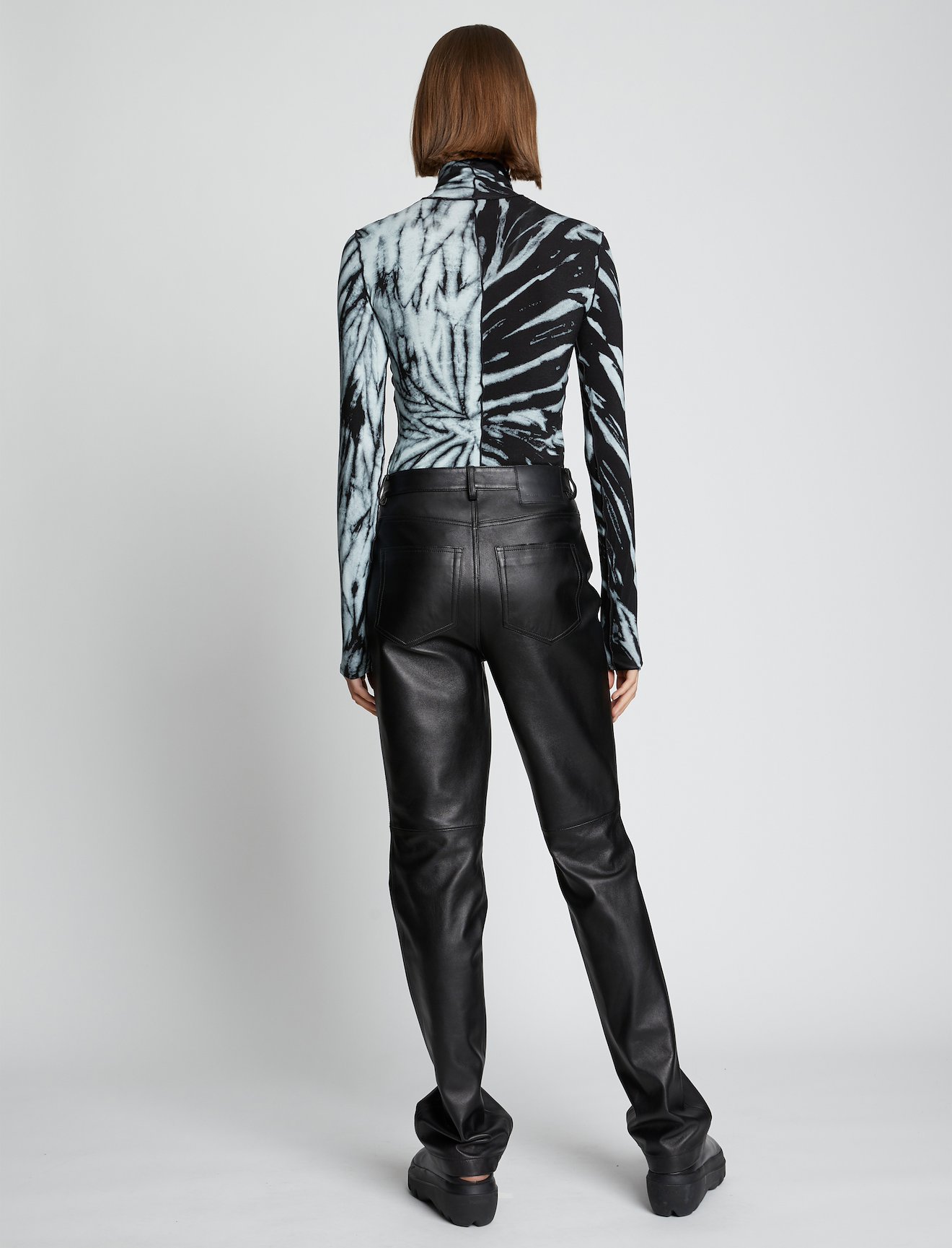 Spiral Tie Dye Turtleneck Top #3