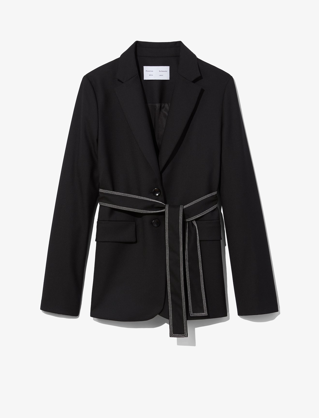 Stretch Suiting Belted Blazer #5