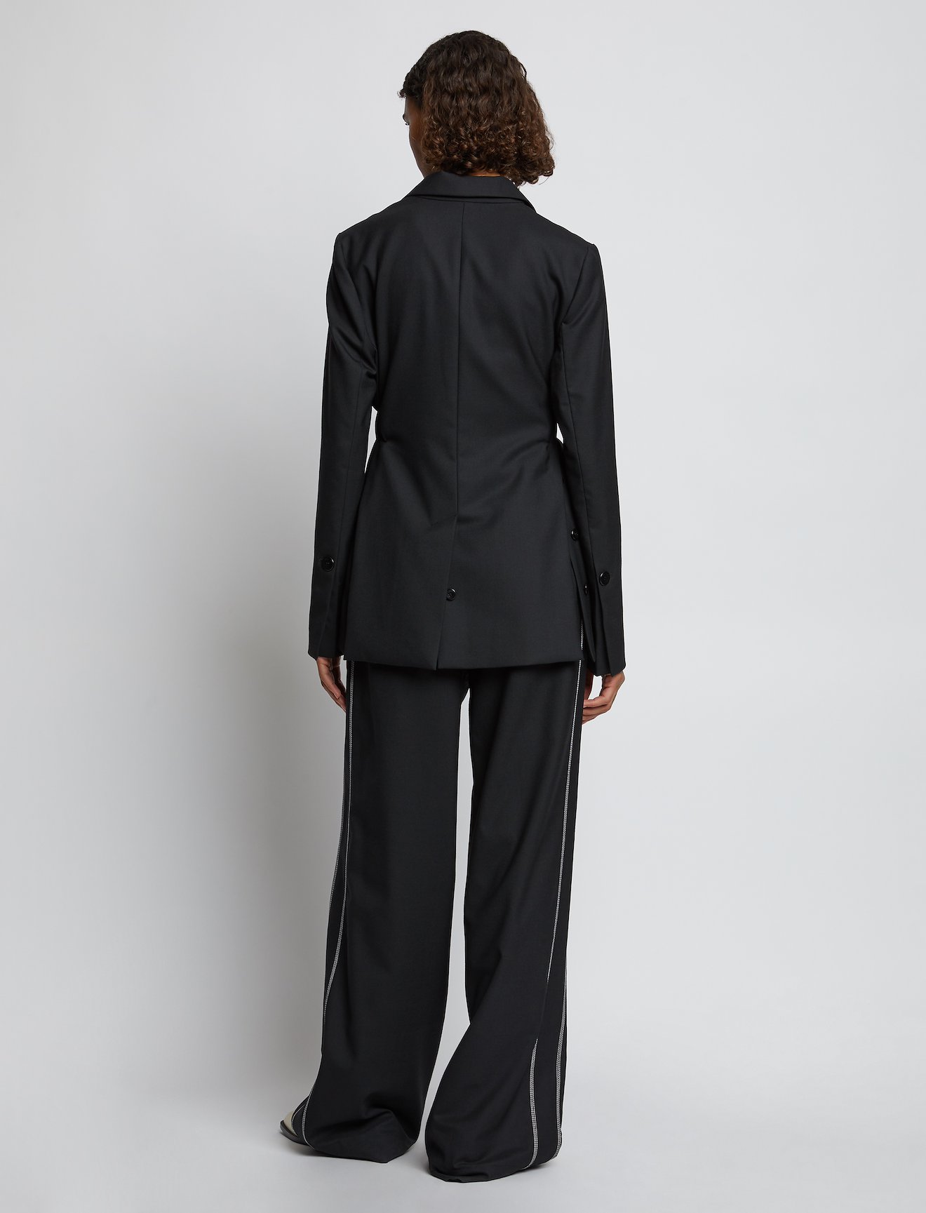 Stretch Suiting Belted Blazer #3