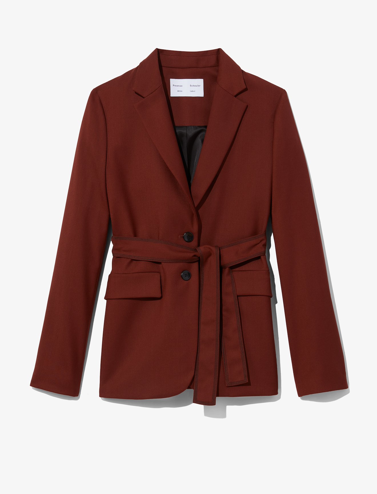 Stretch Suiting Belted Blazer #5