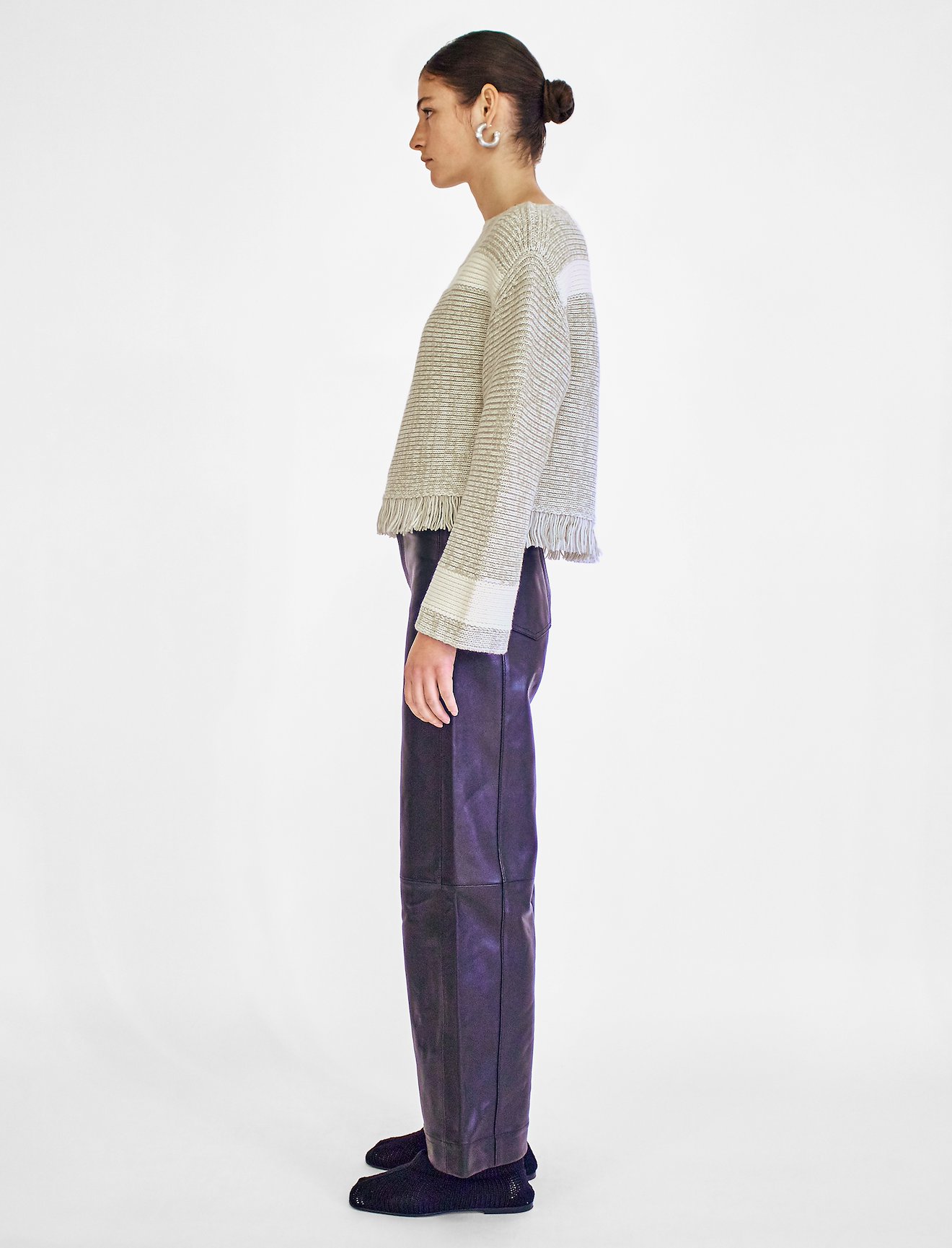 Stripe Fringe Sweater #2