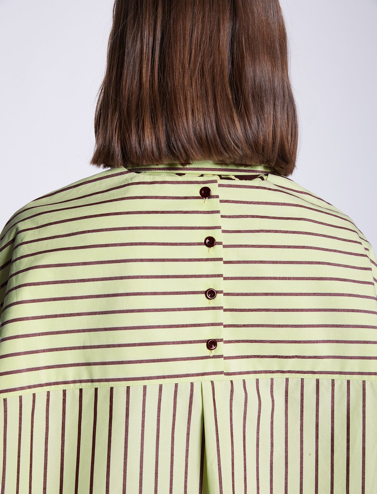 Stripe Poplin Cropped Shirt #4