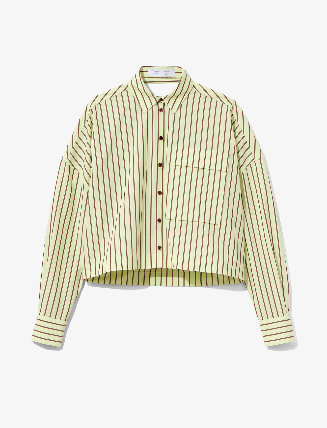 Stripe Poplin Cropped Shirt #5