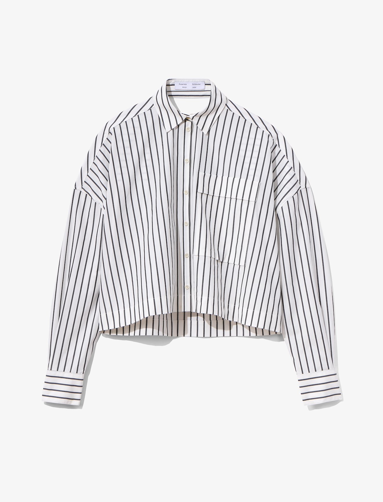 Stripe Poplin Cropped Shirt #5