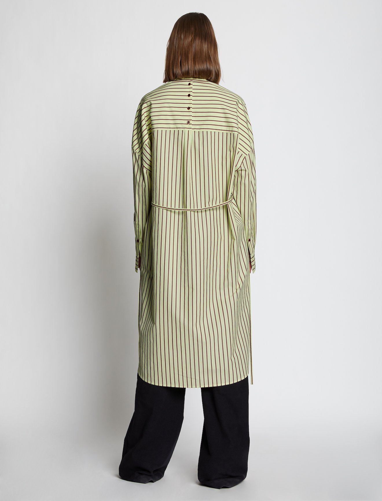 Stripe Poplin Shirt Dress #2