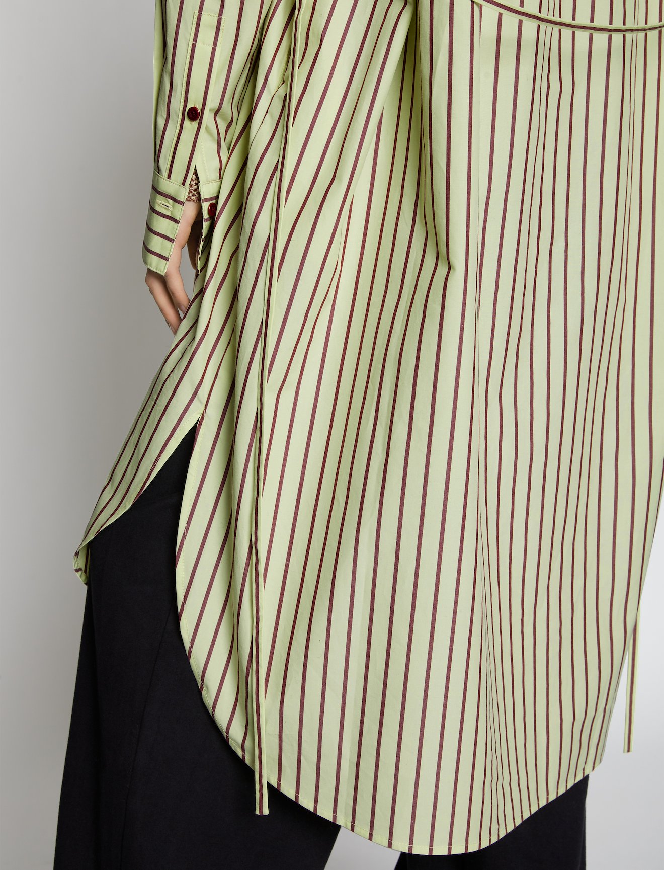 Stripe Poplin Shirt Dress #3