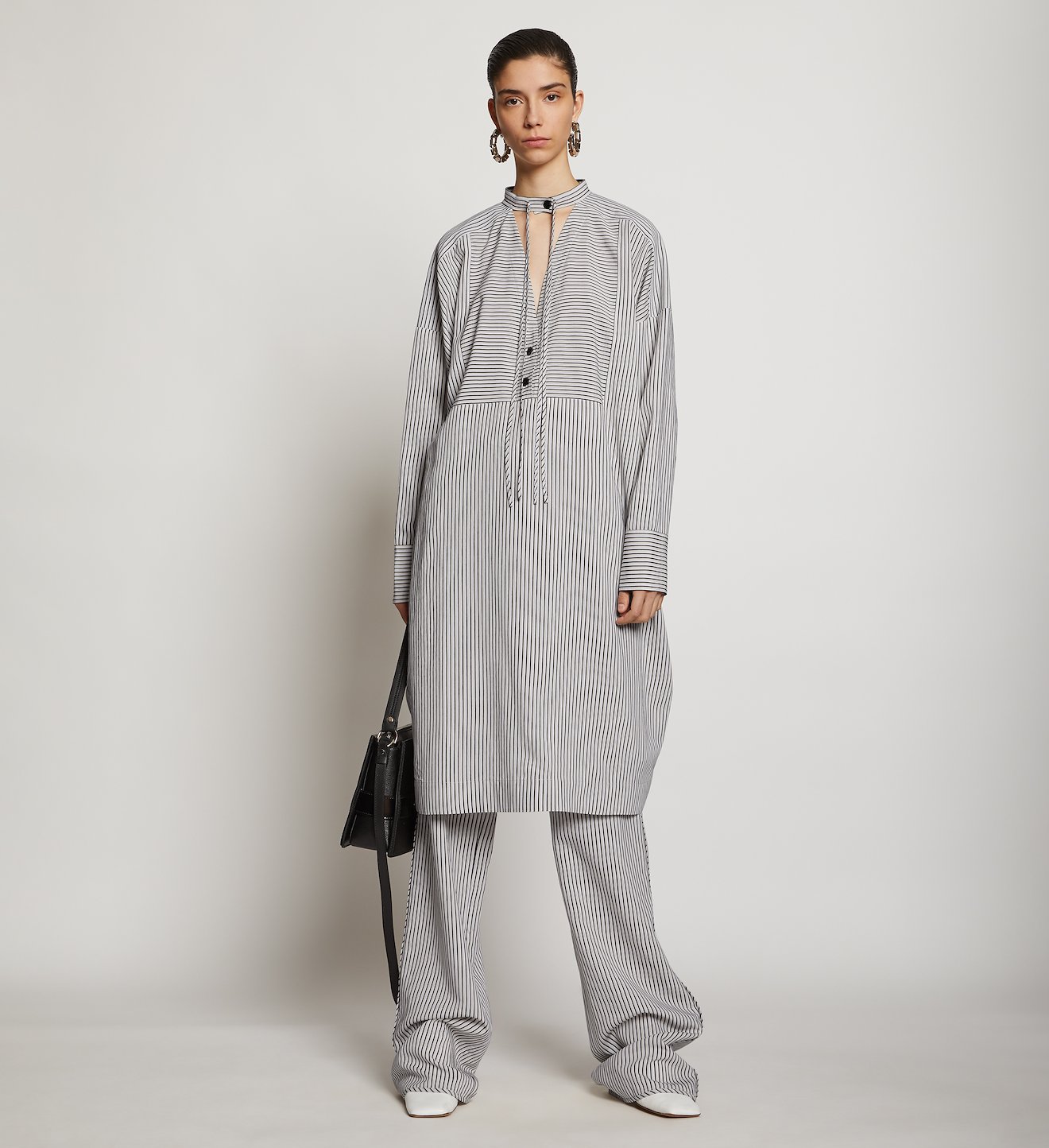 Striped Pajama Caftan