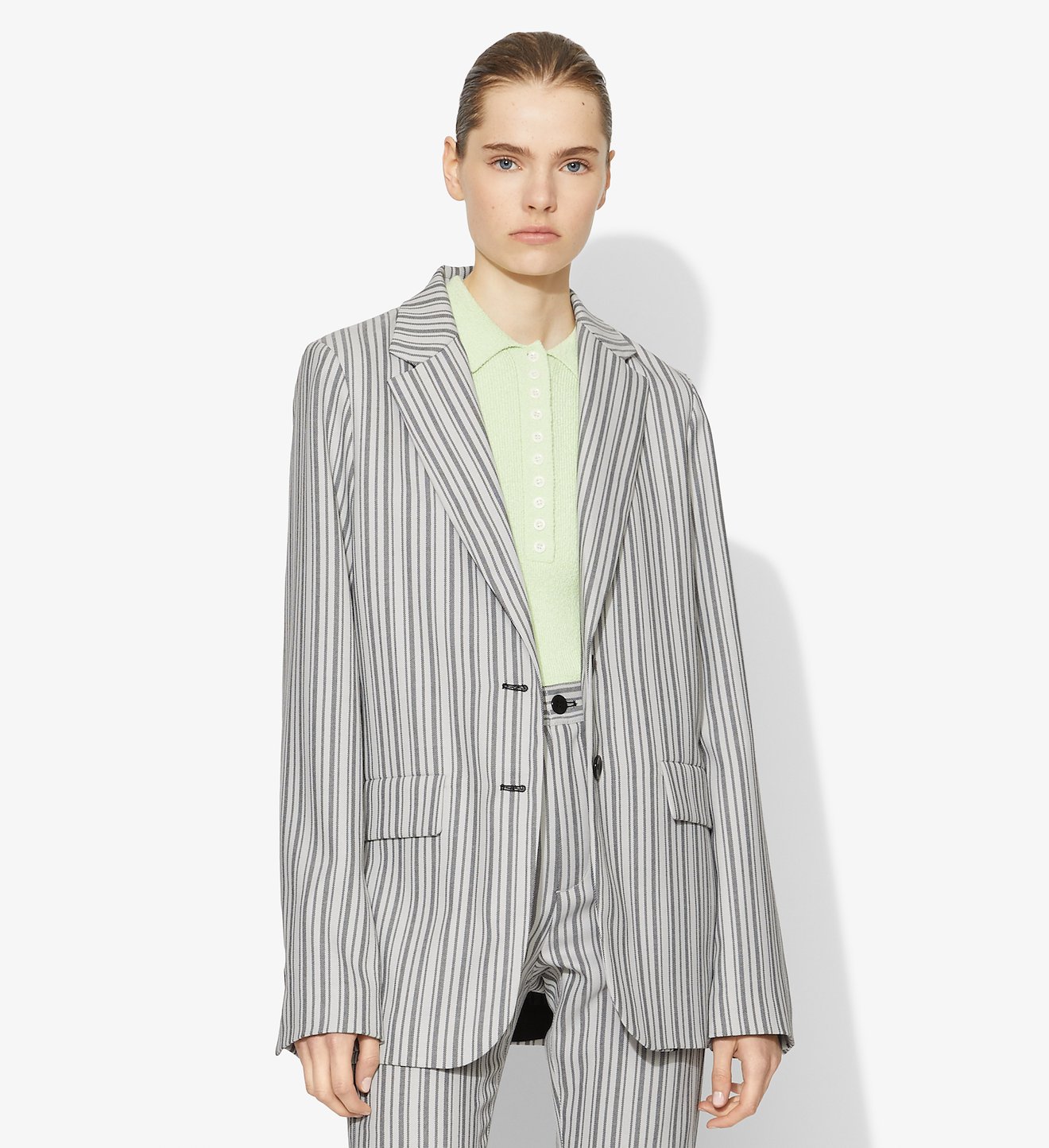 Striped Suiting Blazer