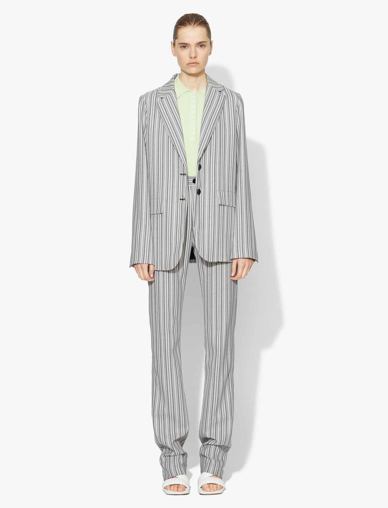 Striped Suiting Blazer #1
