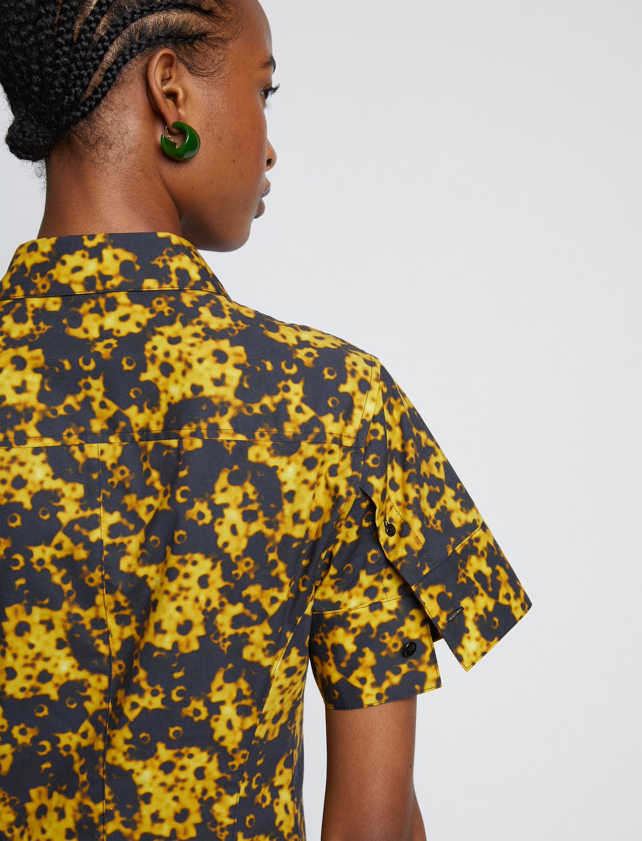 Sunflower Poplin Short Sleeve Dress #3